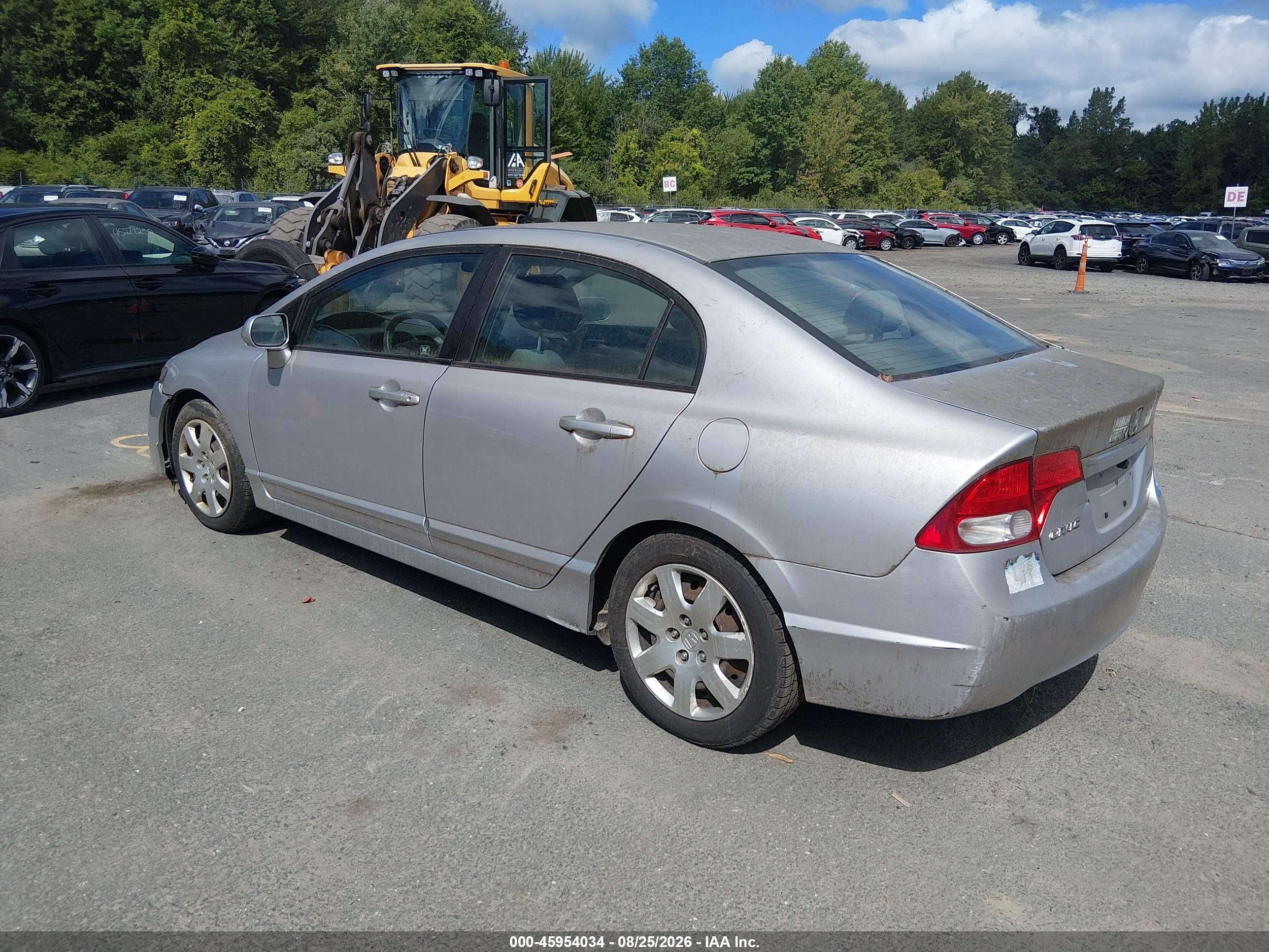 2011 Honda Civic Lx Silver vin: 2HGFA1F59BH536820