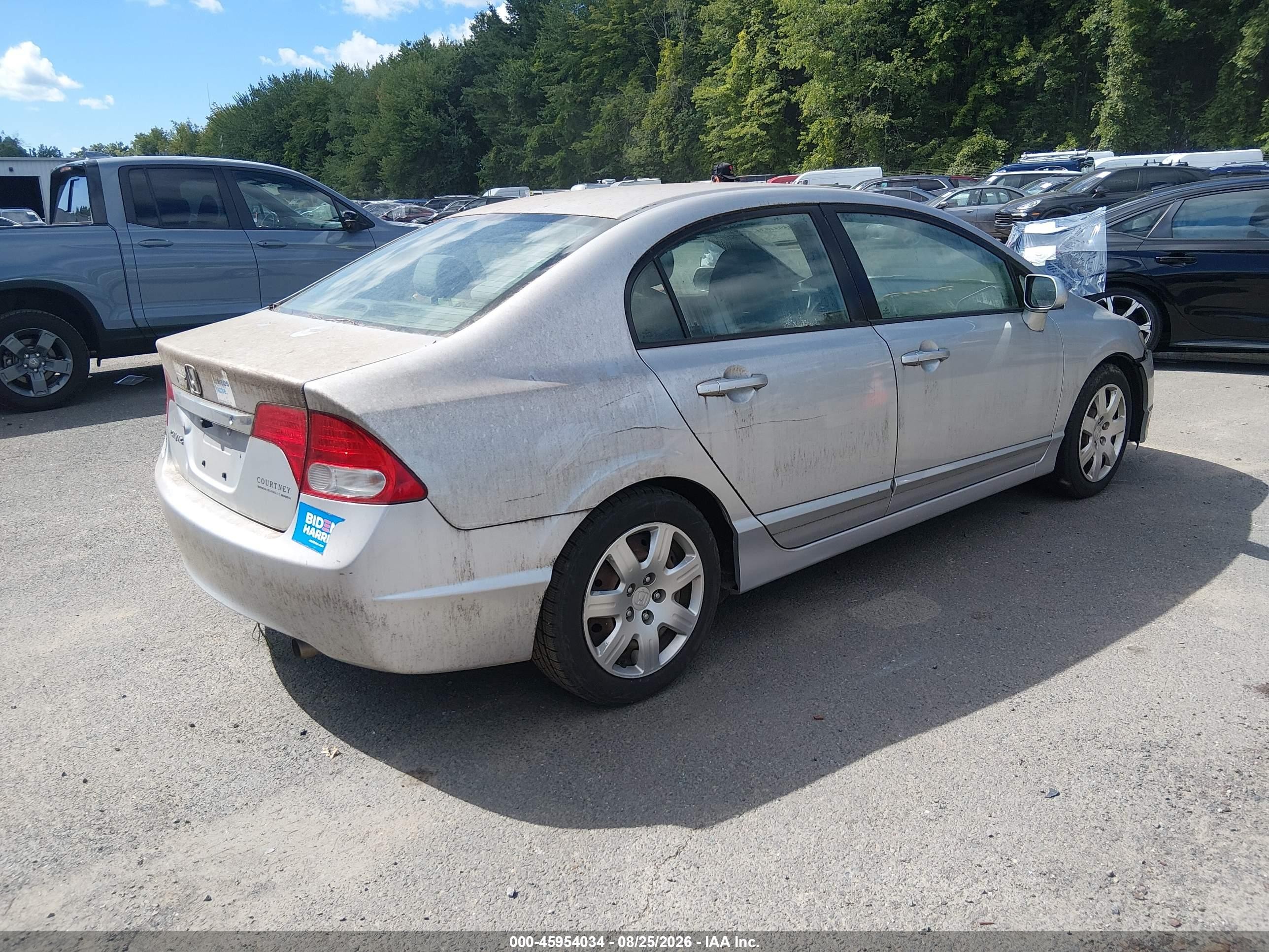 2011 Honda Civic Lx Silver vin: 2HGFA1F59BH536820