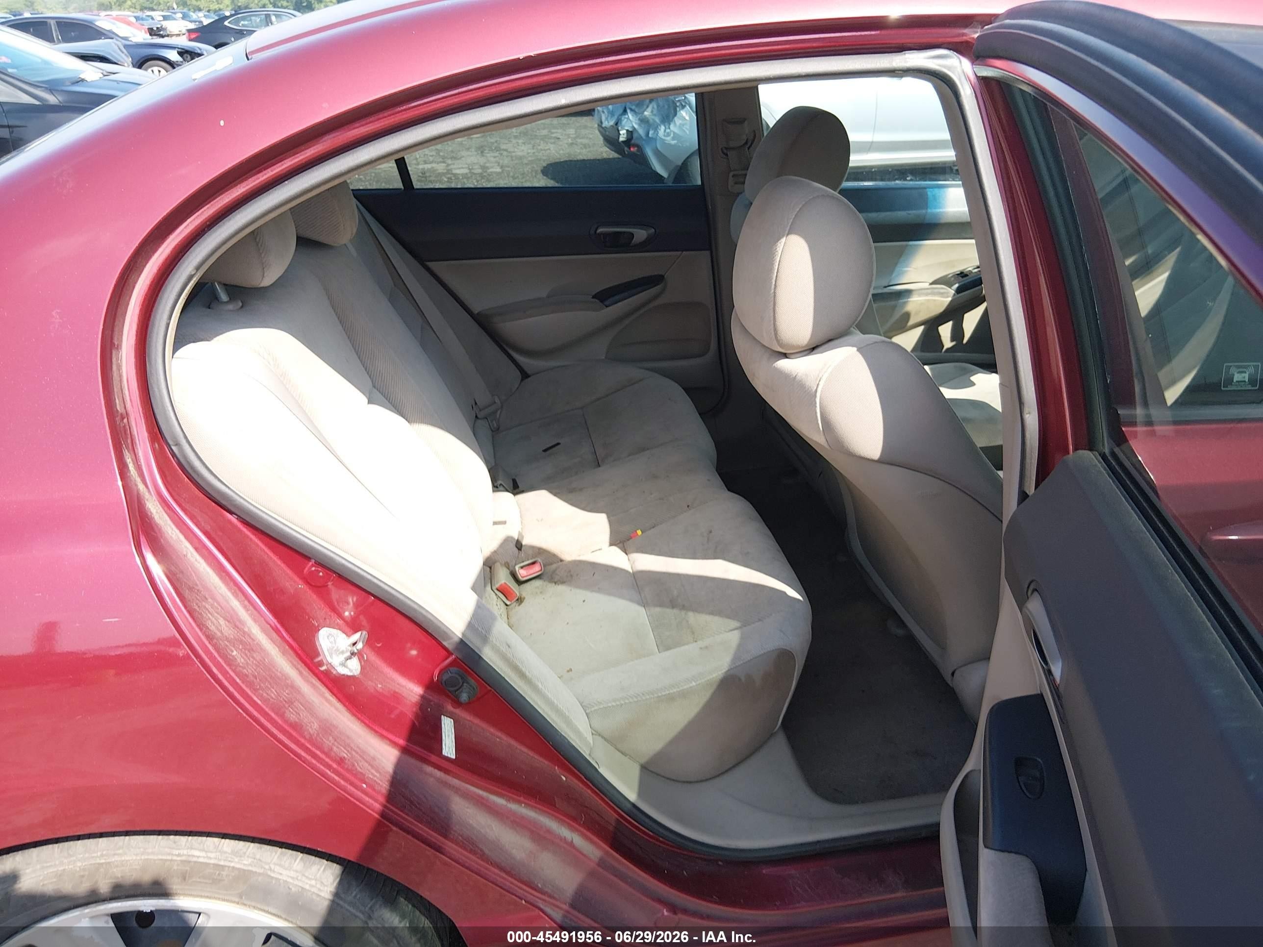 2011 Honda Civic Lx Red vin: 2HGFA1F59BH550376