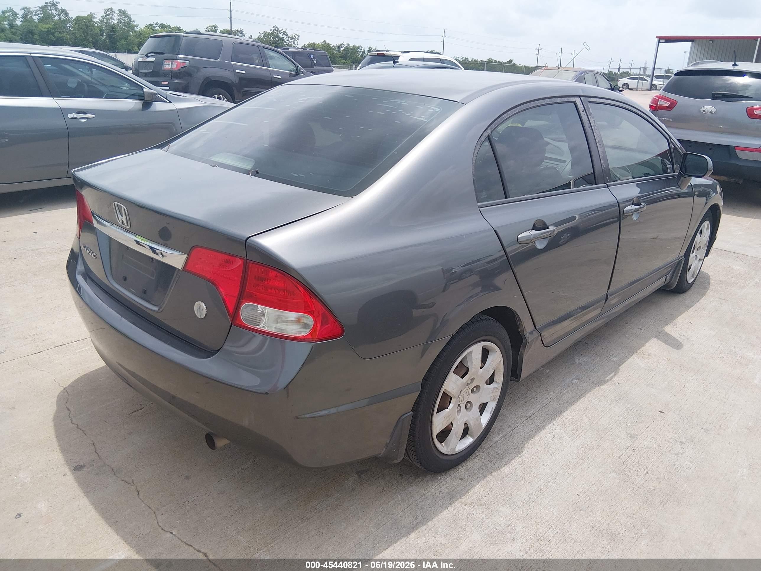 2010 Honda Civic Lx Gray vin: 2HGFA1F5XAH311918