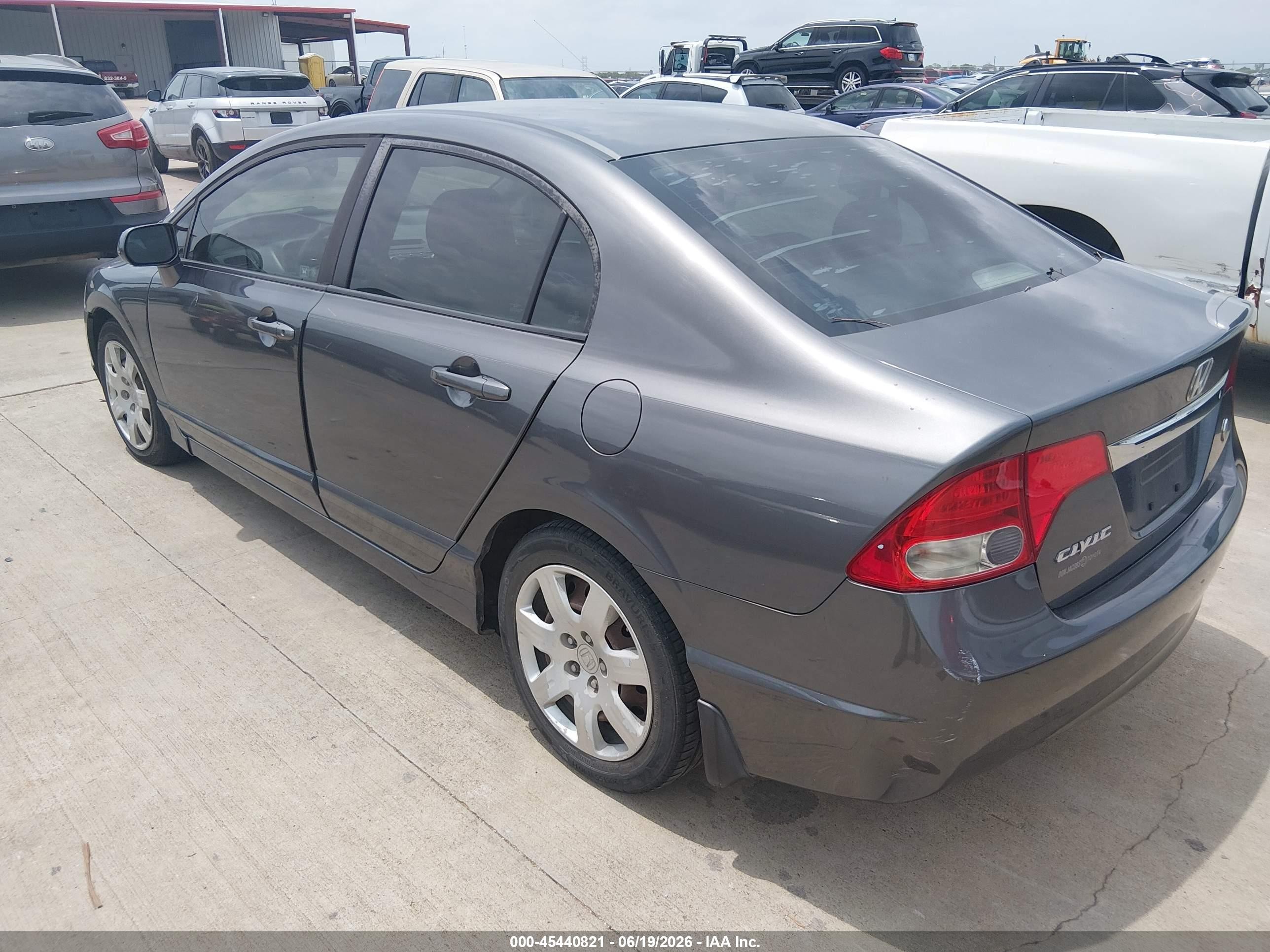 2010 Honda Civic Lx Gray vin: 2HGFA1F5XAH311918