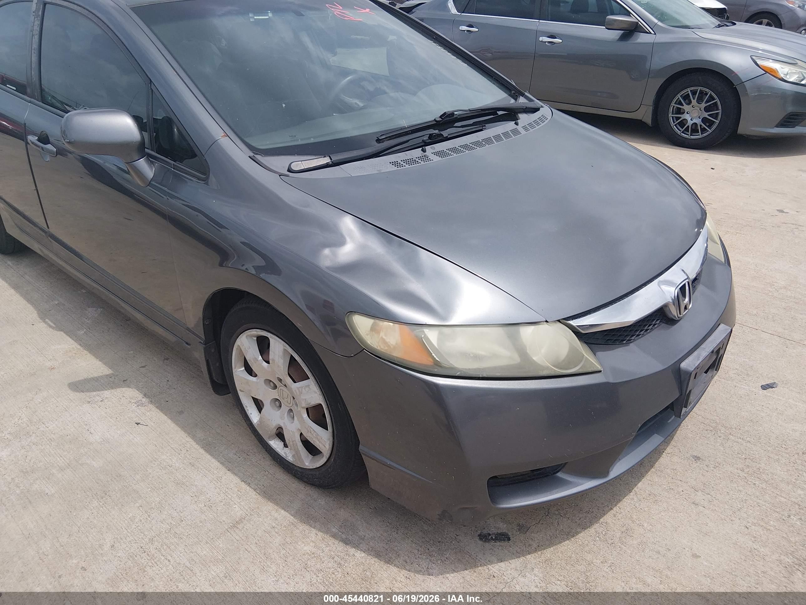2010 Honda Civic Lx Gray vin: 2HGFA1F5XAH311918