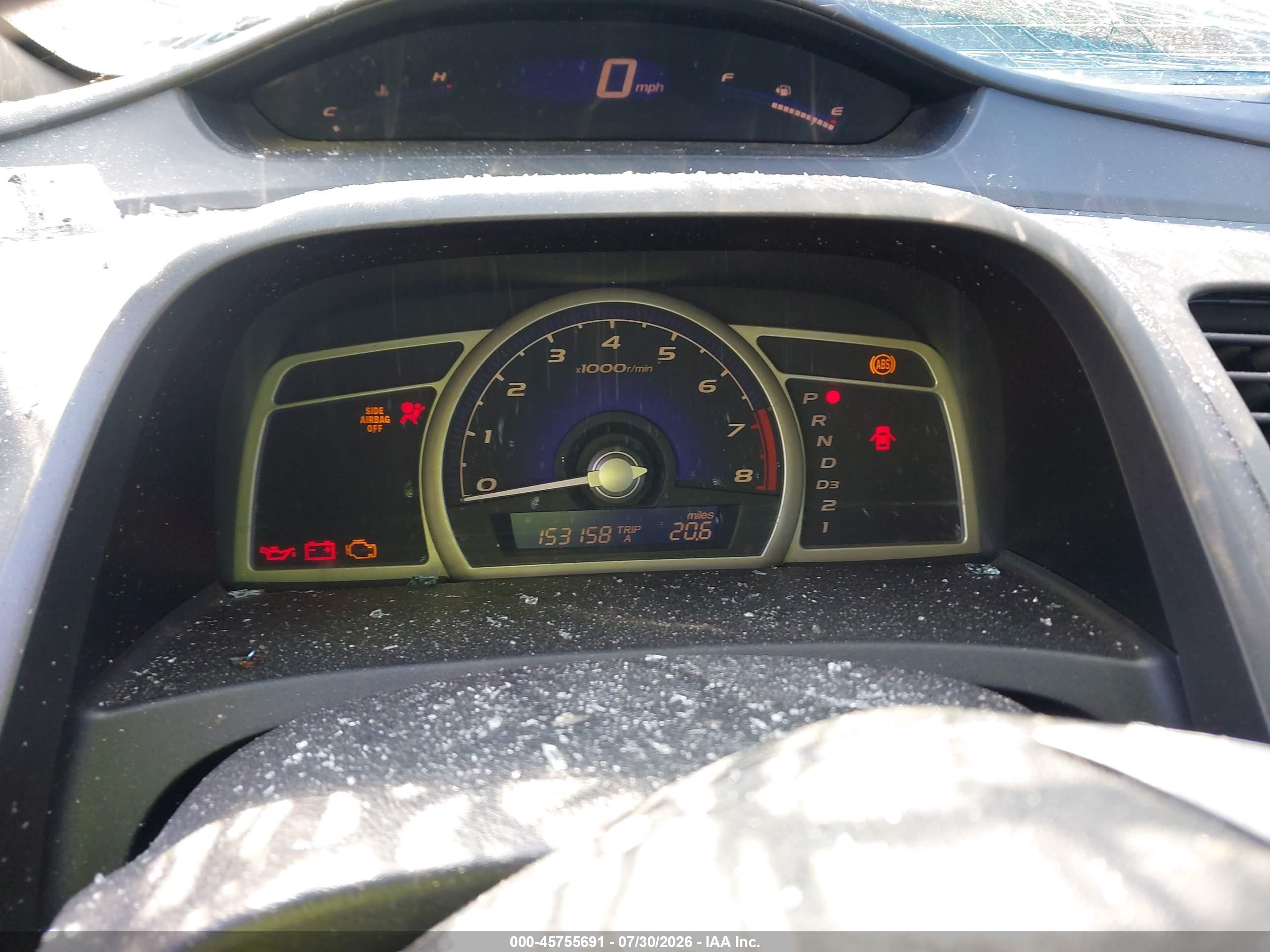 2010 Honda Civic Lx Blue vin: 2HGFA1F5XAH320165