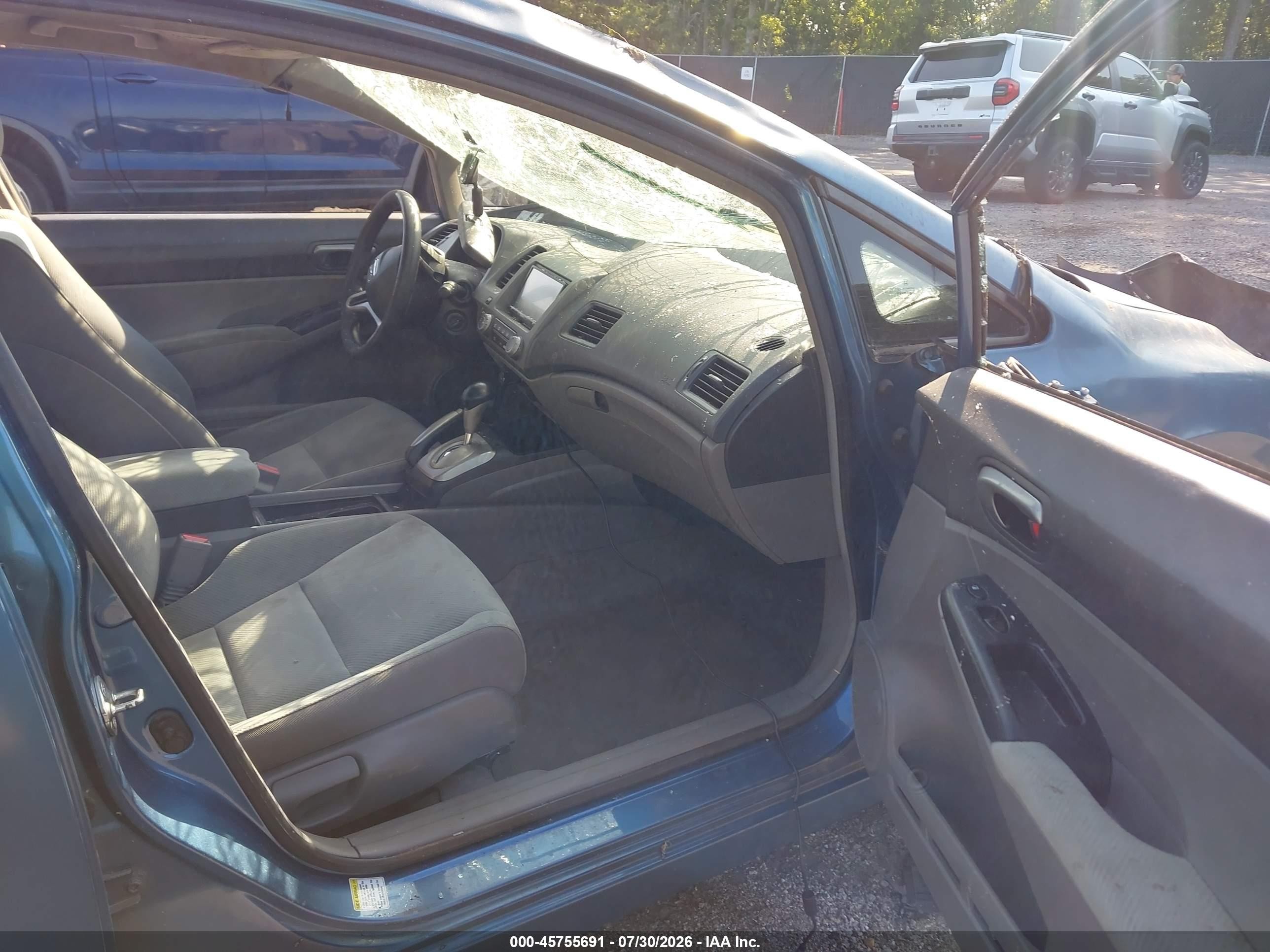 2010 Honda Civic Lx Blue vin: 2HGFA1F5XAH320165