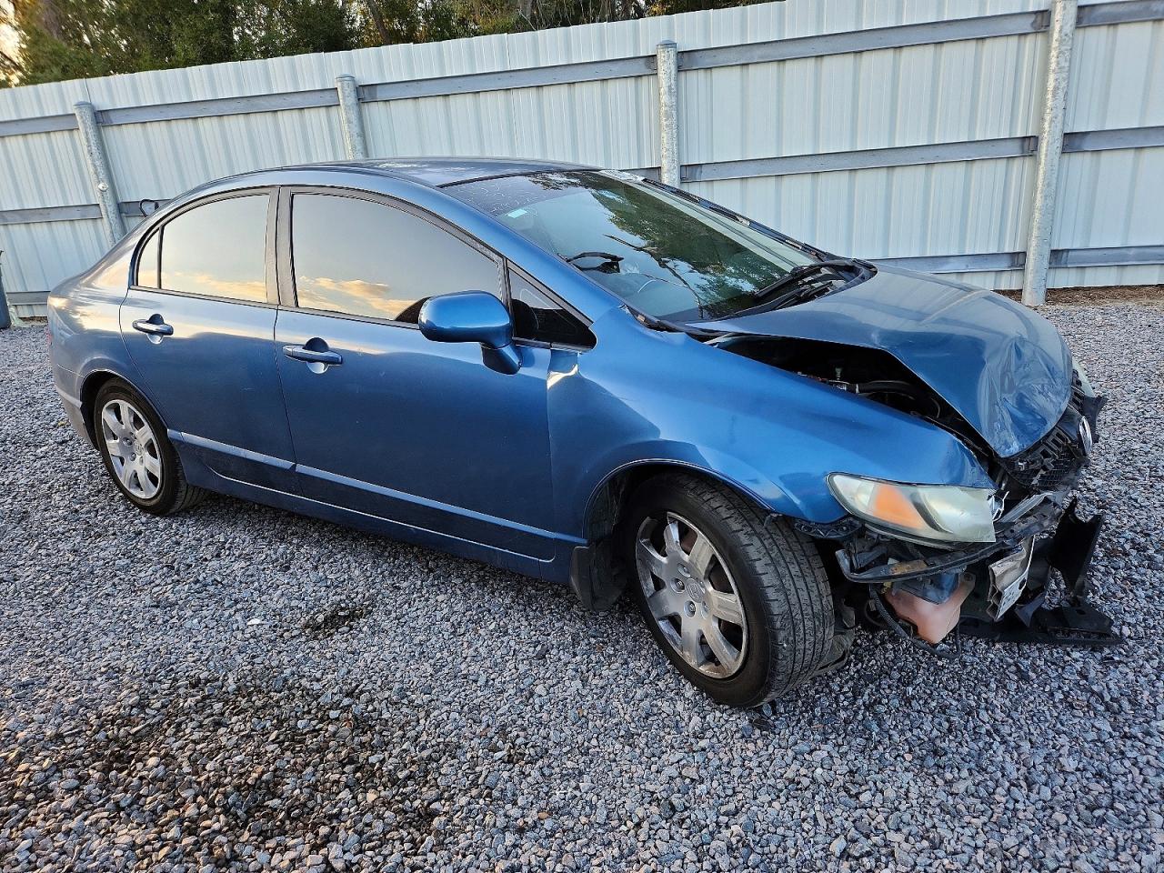 2010 Honda Civic Lx Blue vin: 2HGFA1F5XAH322773