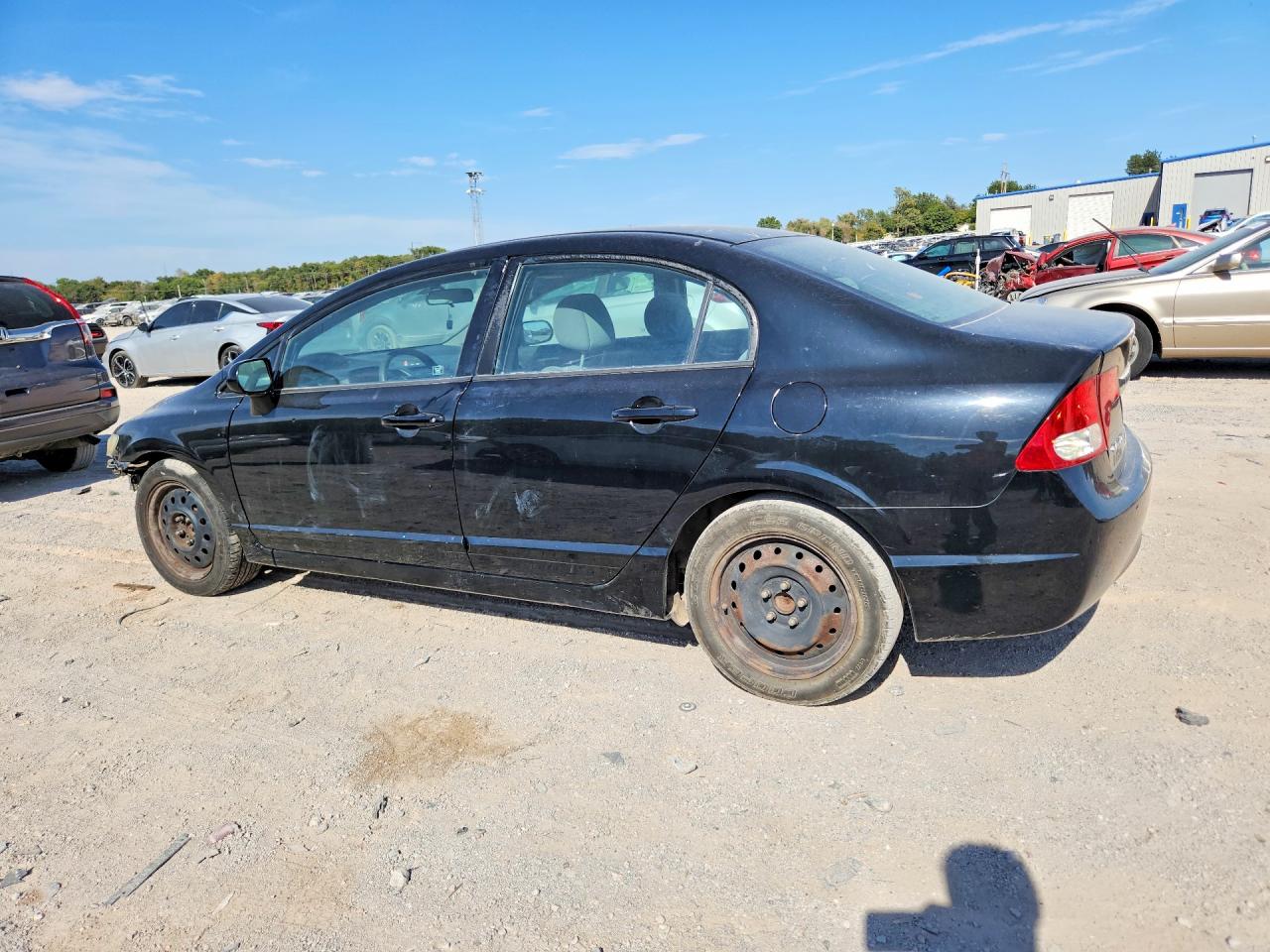 2010 Honda Civic Lx Black vin: 2HGFA1F5XAH323437