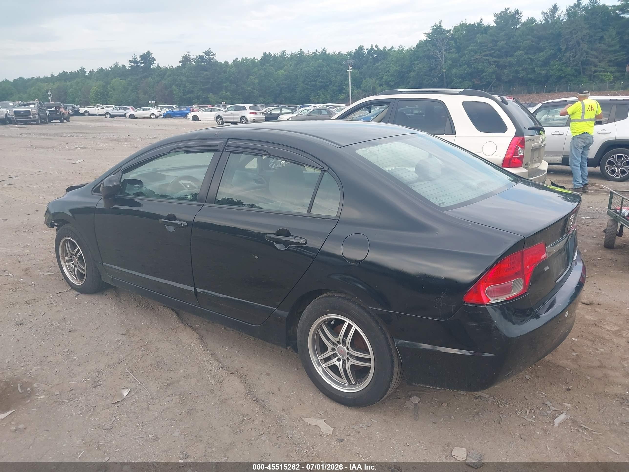2010 Honda Civic Lx Black vin: 2HGFA1F5XAH329965
