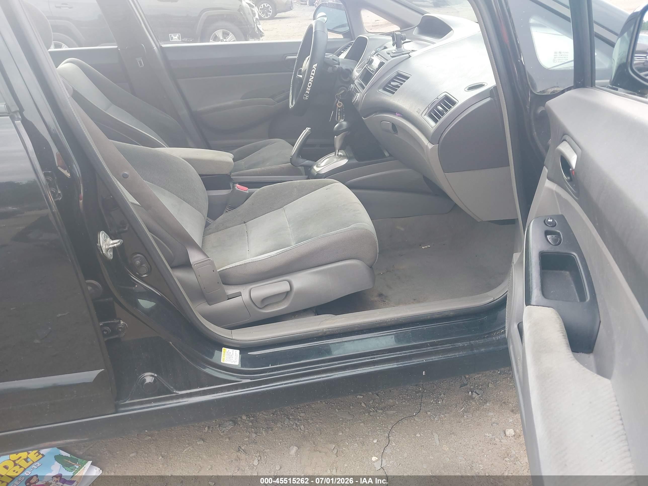 2010 Honda Civic Lx Black vin: 2HGFA1F5XAH329965