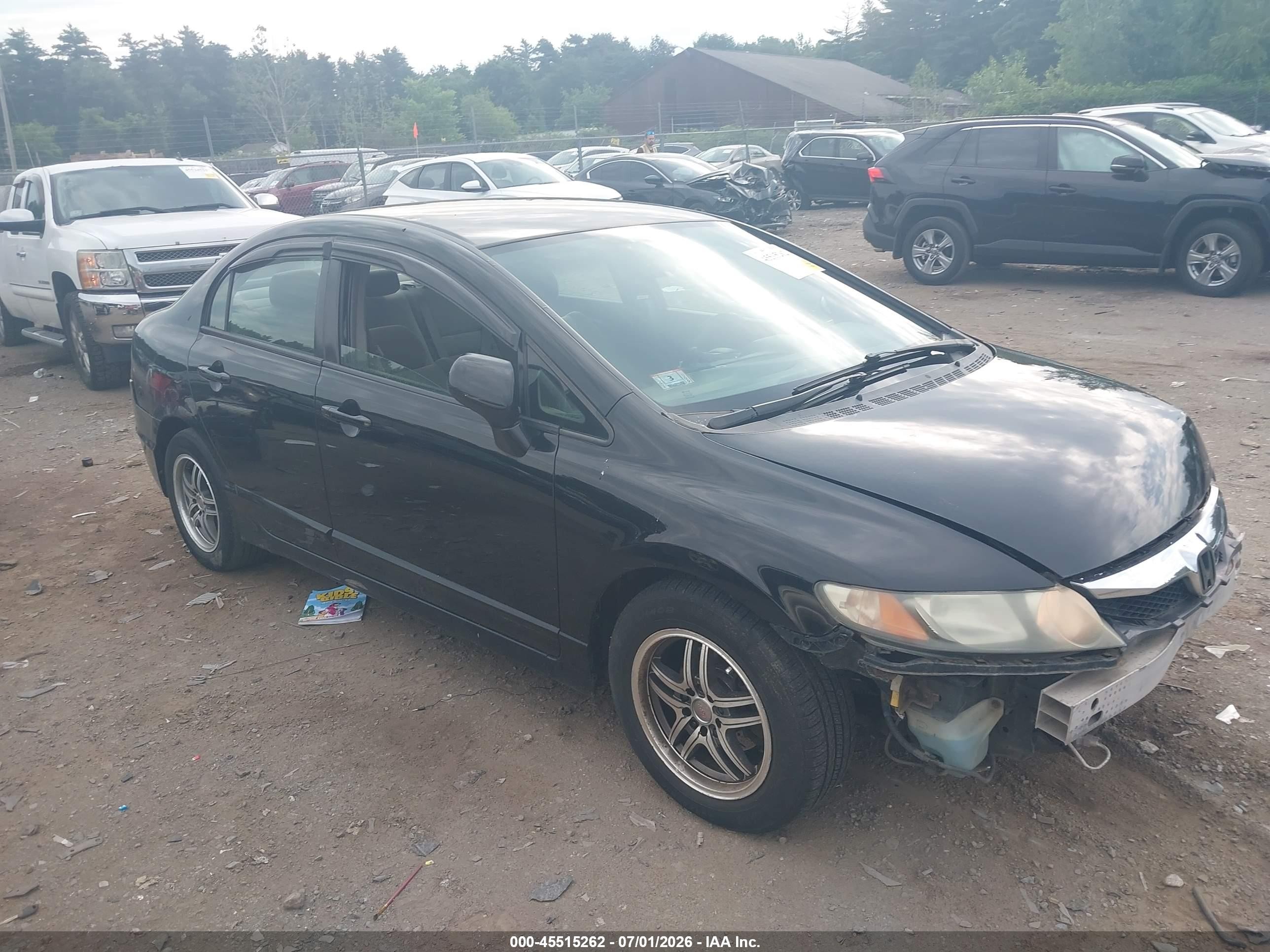 2010 Honda Civic Lx Black vin: 2HGFA1F5XAH329965