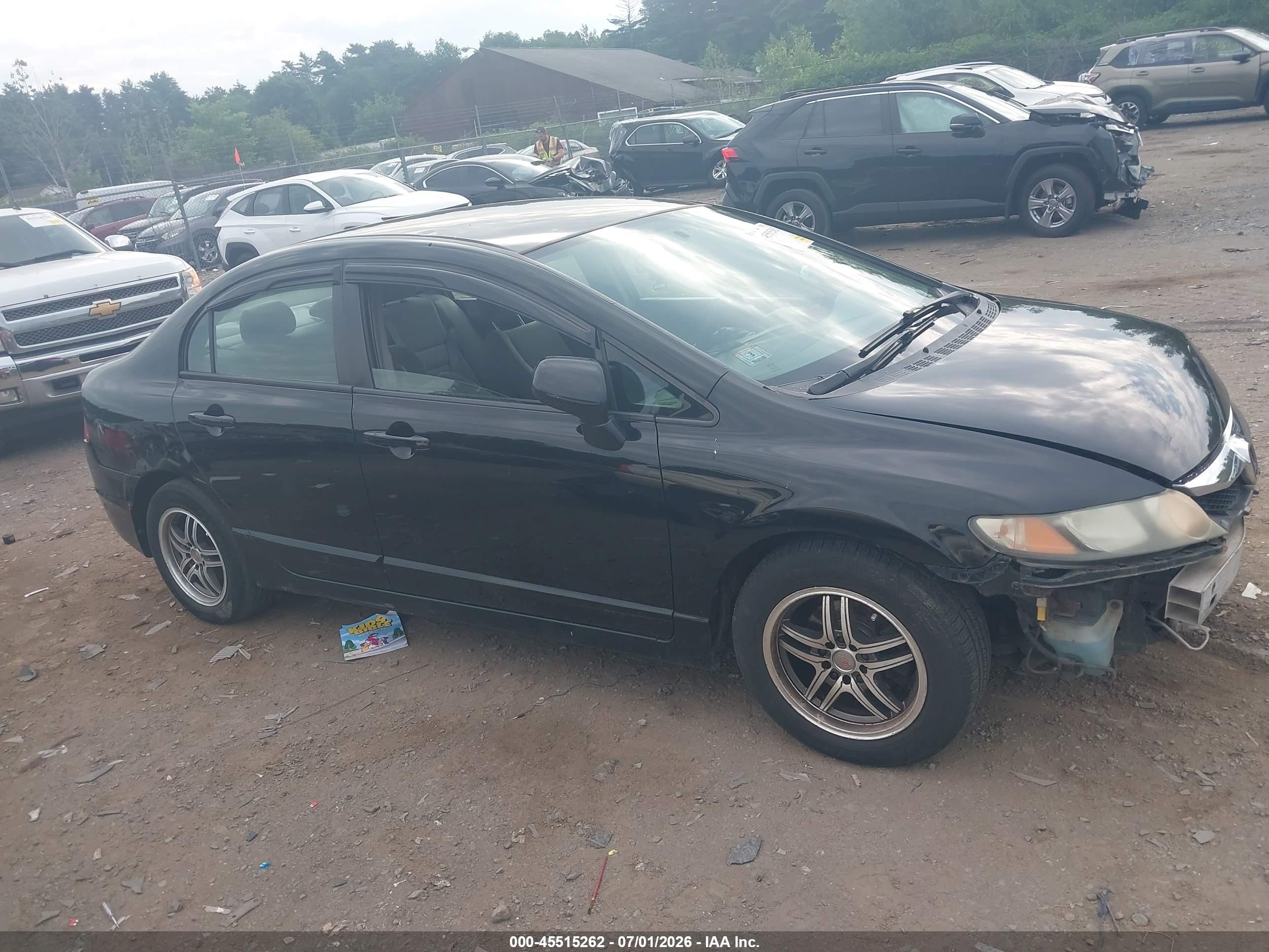 2010 Honda Civic Lx Black vin: 2HGFA1F5XAH329965