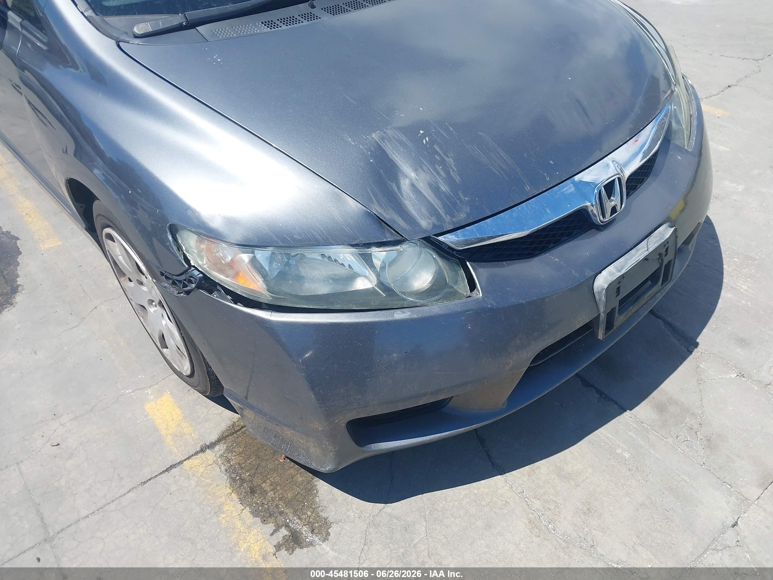 2010 Honda Civic Lx Gray vin: 2HGFA1F5XAH330307