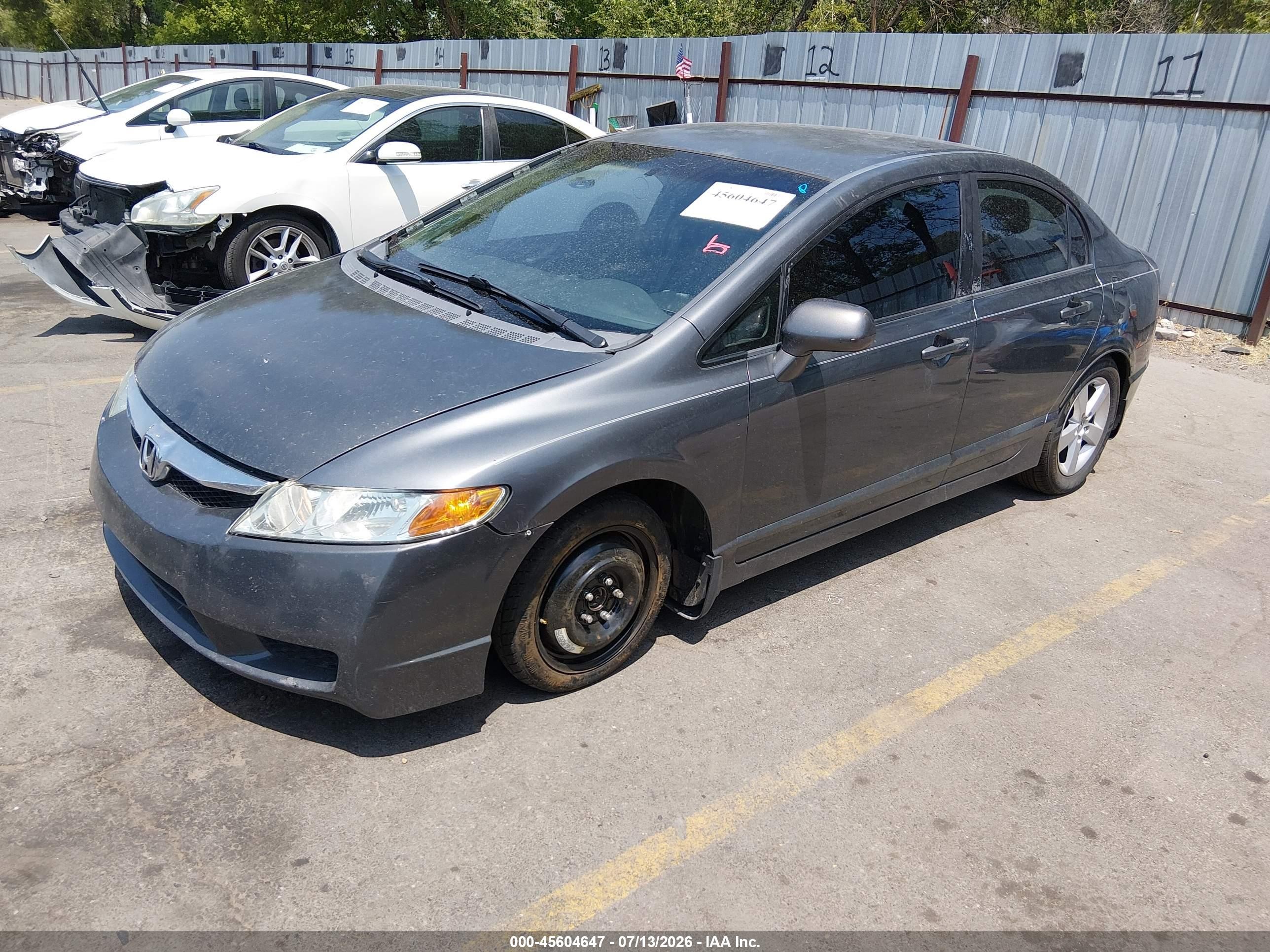 2010 Honda Civic Lx Gray vin: 2HGFA1F5XAH331232