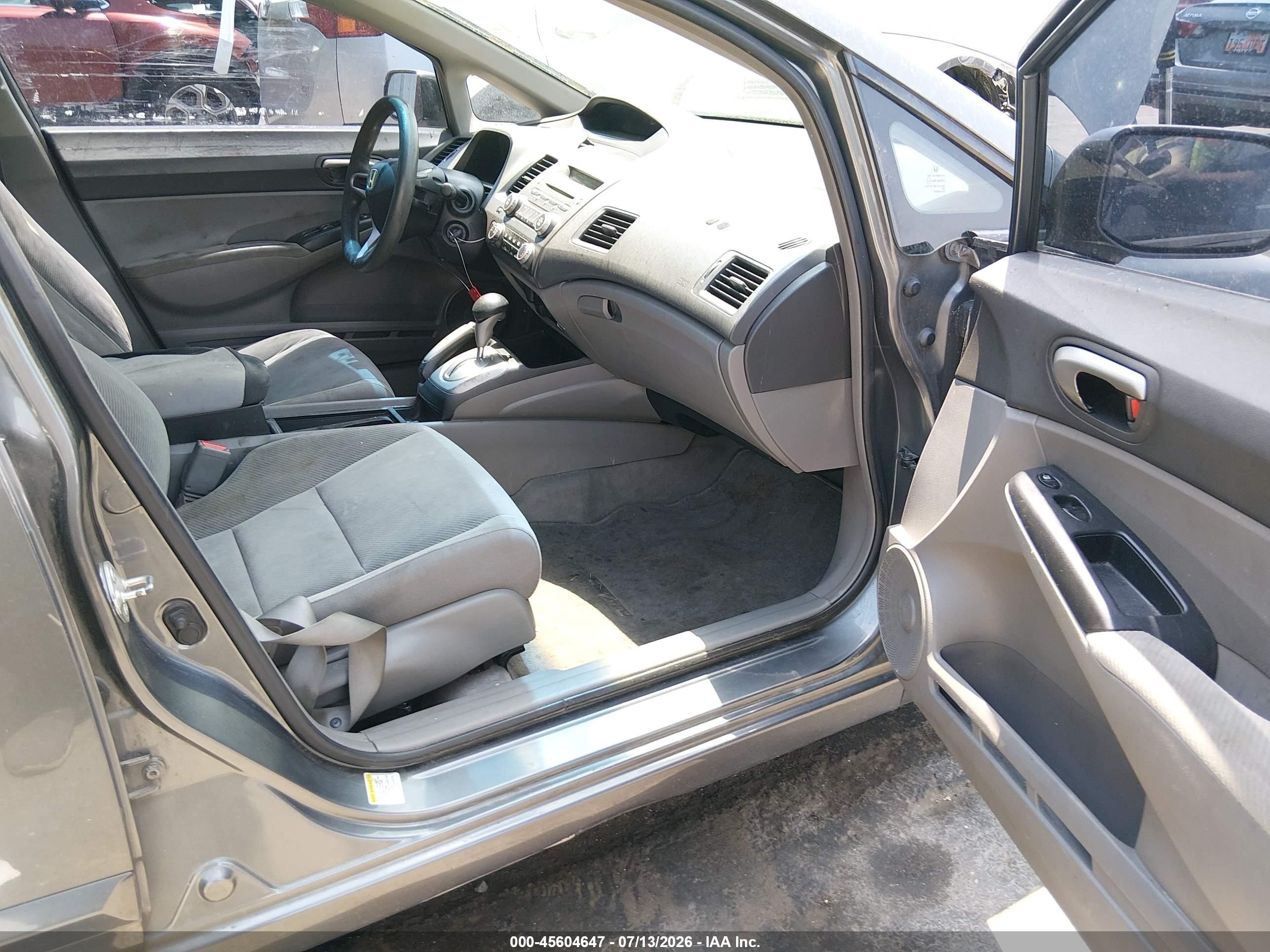 2010 Honda Civic Lx Gray vin: 2HGFA1F5XAH331232