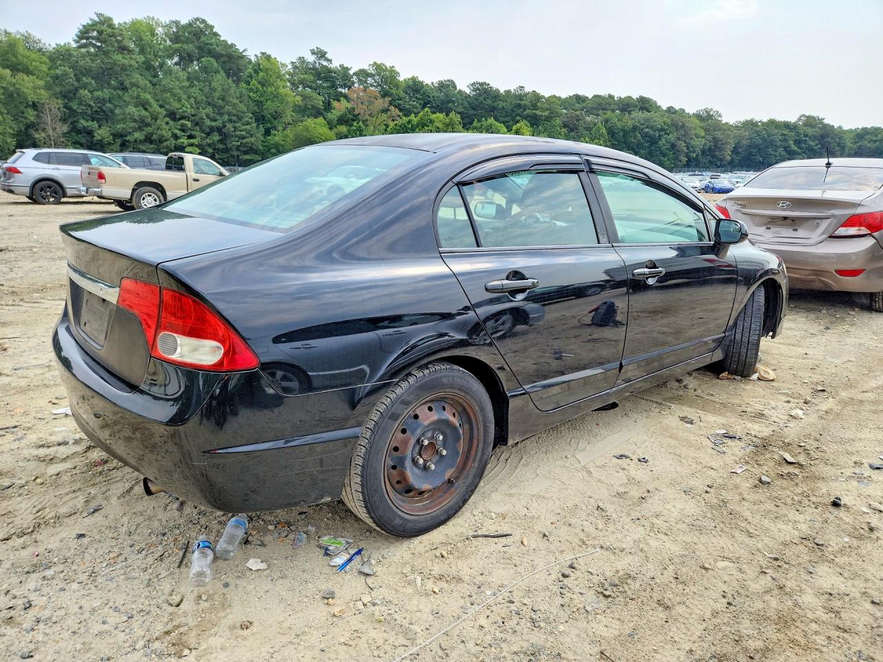 2010 Honda Civic Lx Black vin: 2HGFA1F5XAH501377