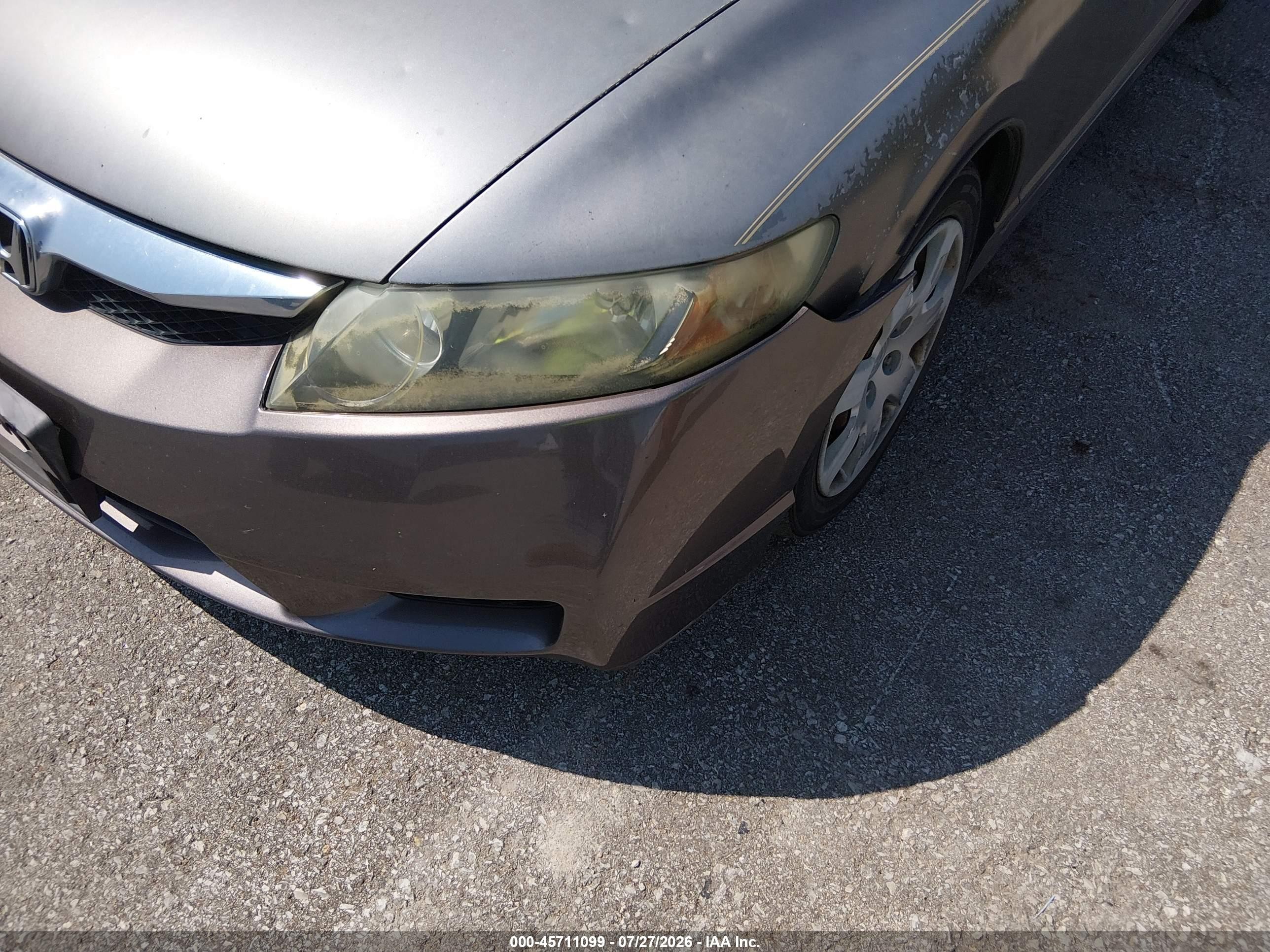 2010 Honda Civic Lx Gray vin: 2HGFA1F5XAH503355