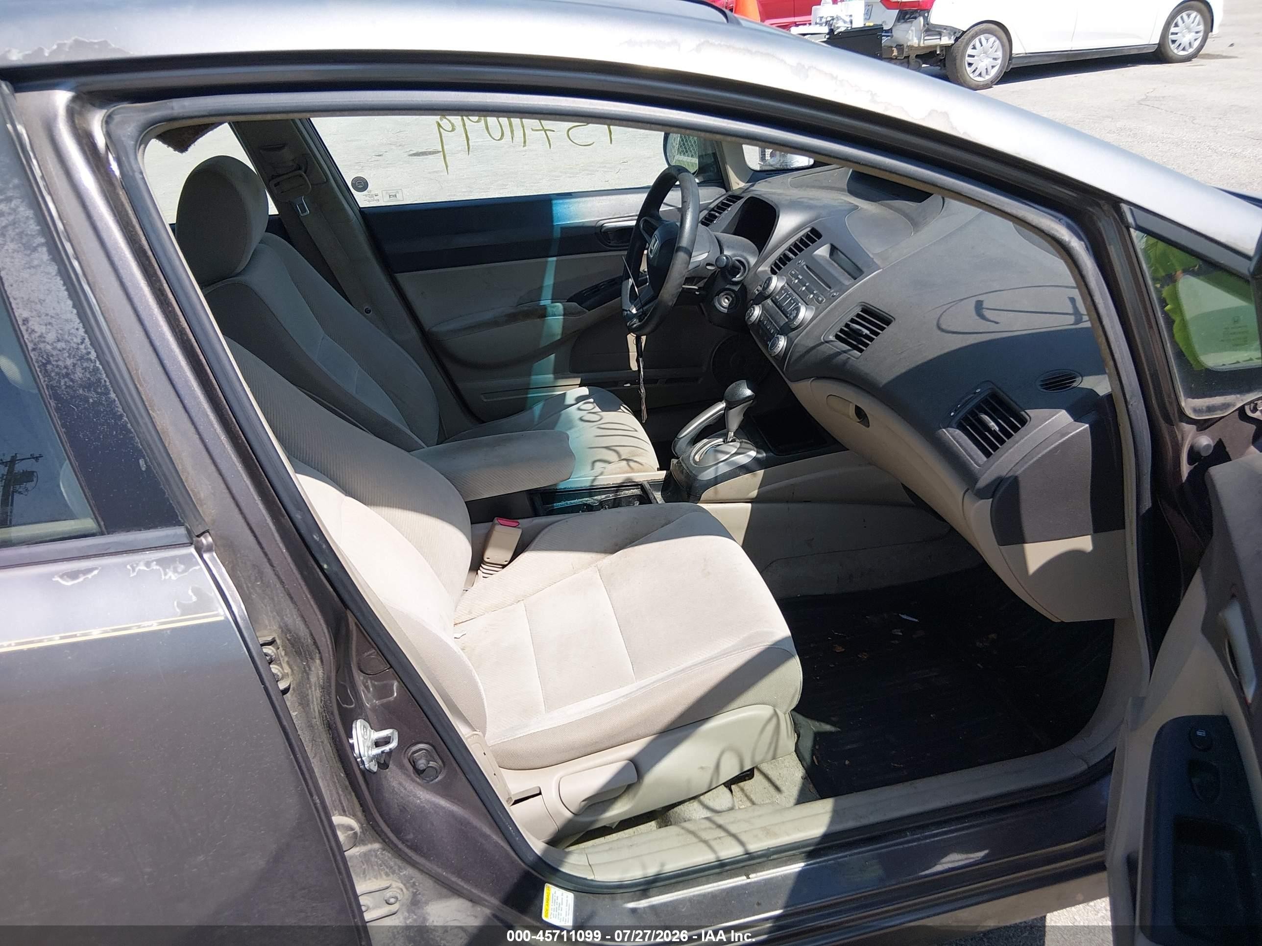 2010 Honda Civic Lx Gray vin: 2HGFA1F5XAH503355