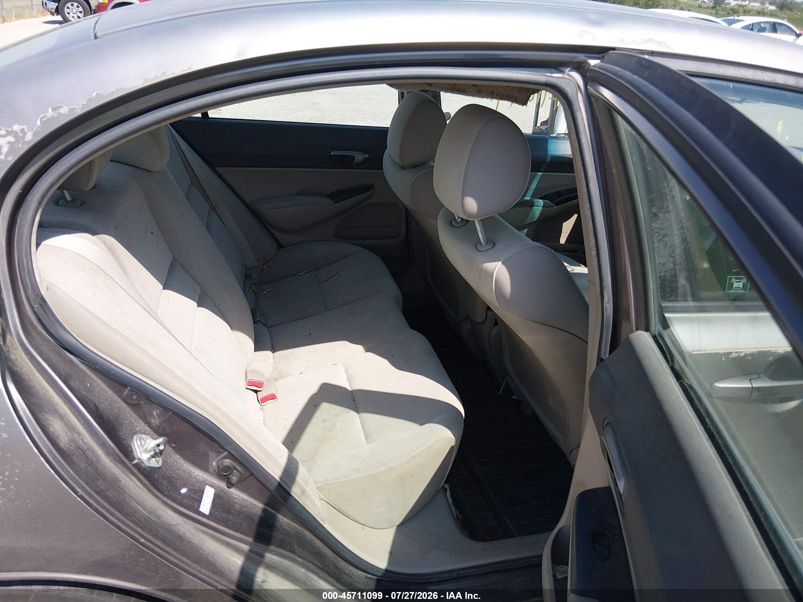 2010 Honda Civic Lx Gray vin: 2HGFA1F5XAH503355