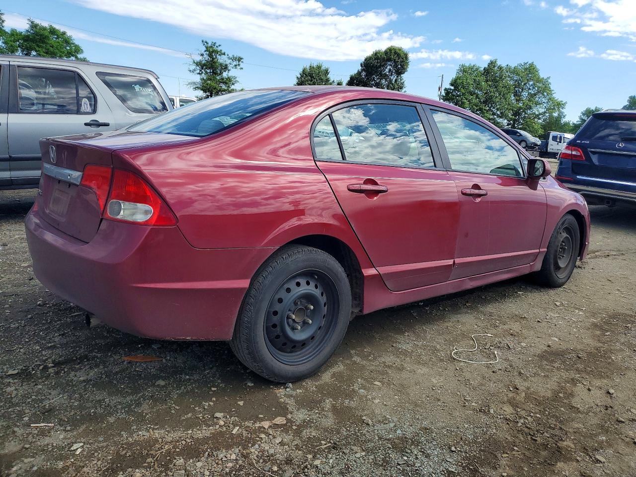 2010 Honda Civic Lx Maroon vin: 2HGFA1F5XAH525307