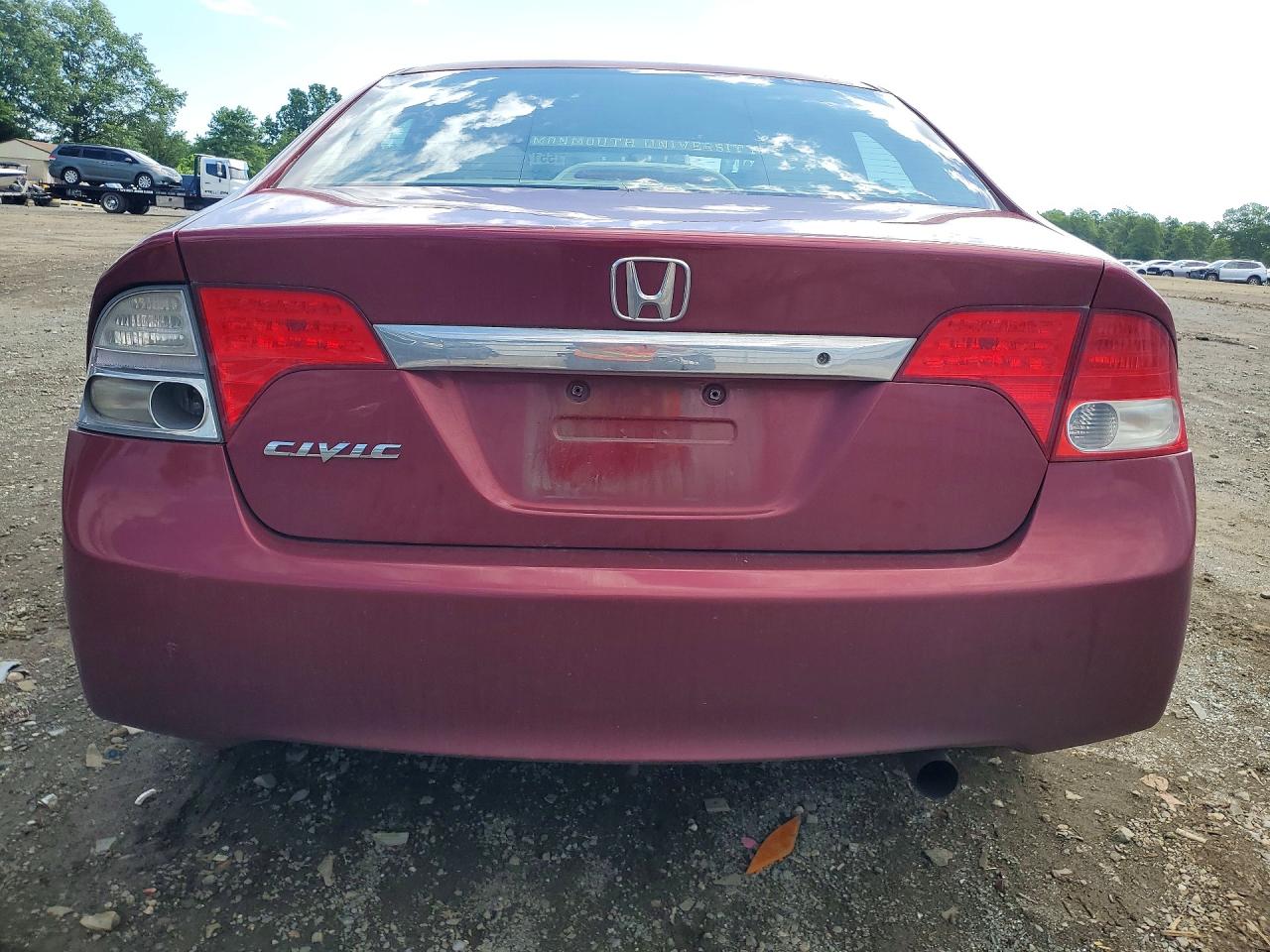 2010 Honda Civic Lx Maroon vin: 2HGFA1F5XAH525307
