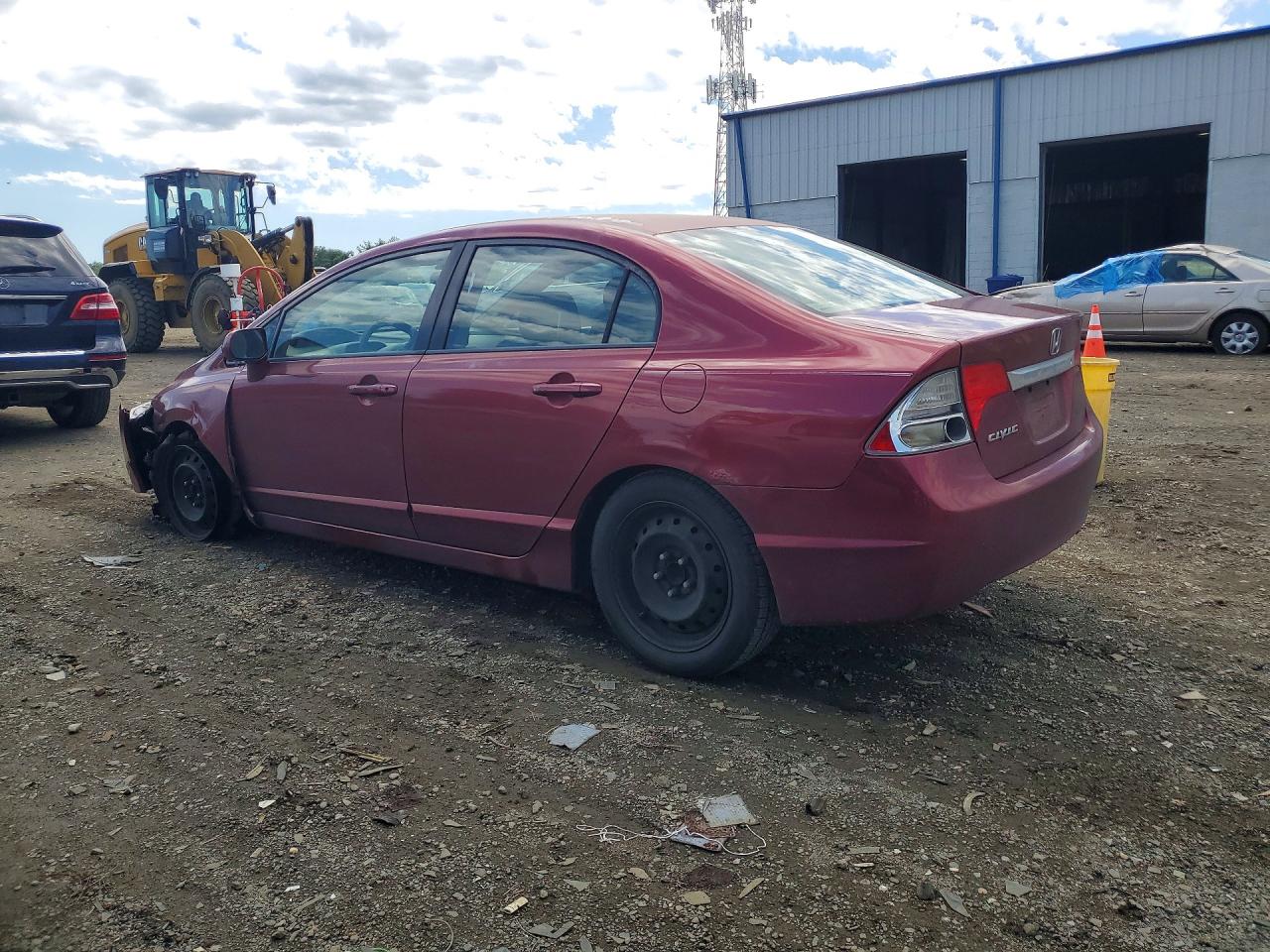 2010 Honda Civic Lx Maroon vin: 2HGFA1F5XAH525307