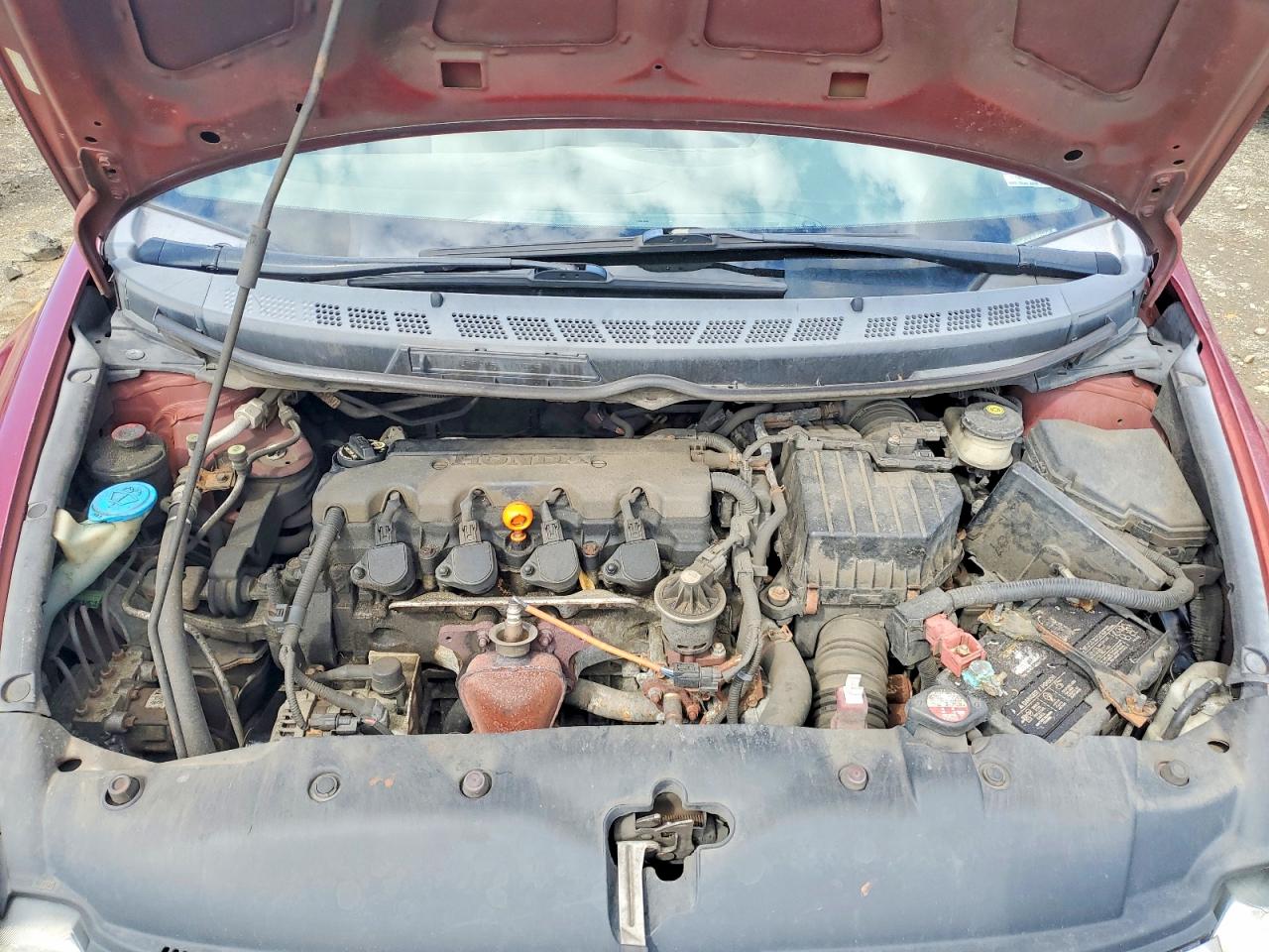 2010 Honda Civic Lx Maroon vin: 2HGFA1F5XAH525307