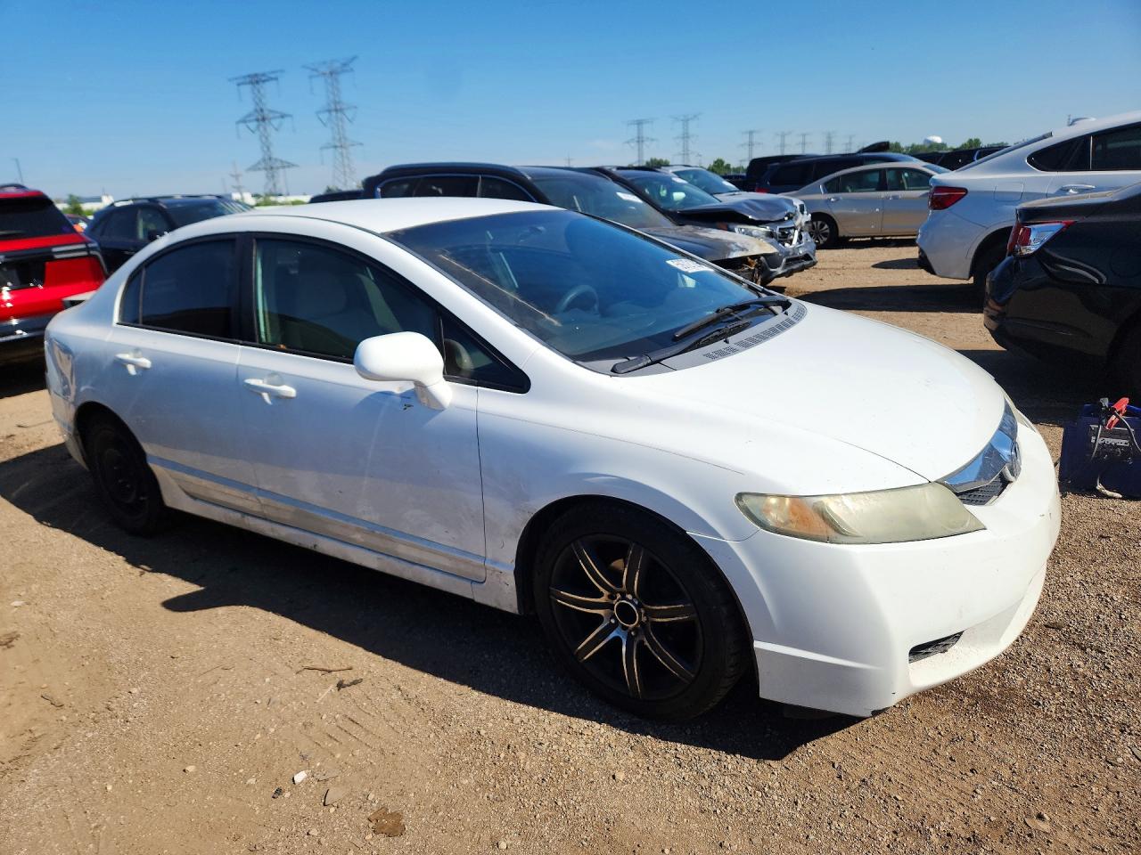2010 Honda Civic Lx Белый vin: 2HGFA1F5XAH527431