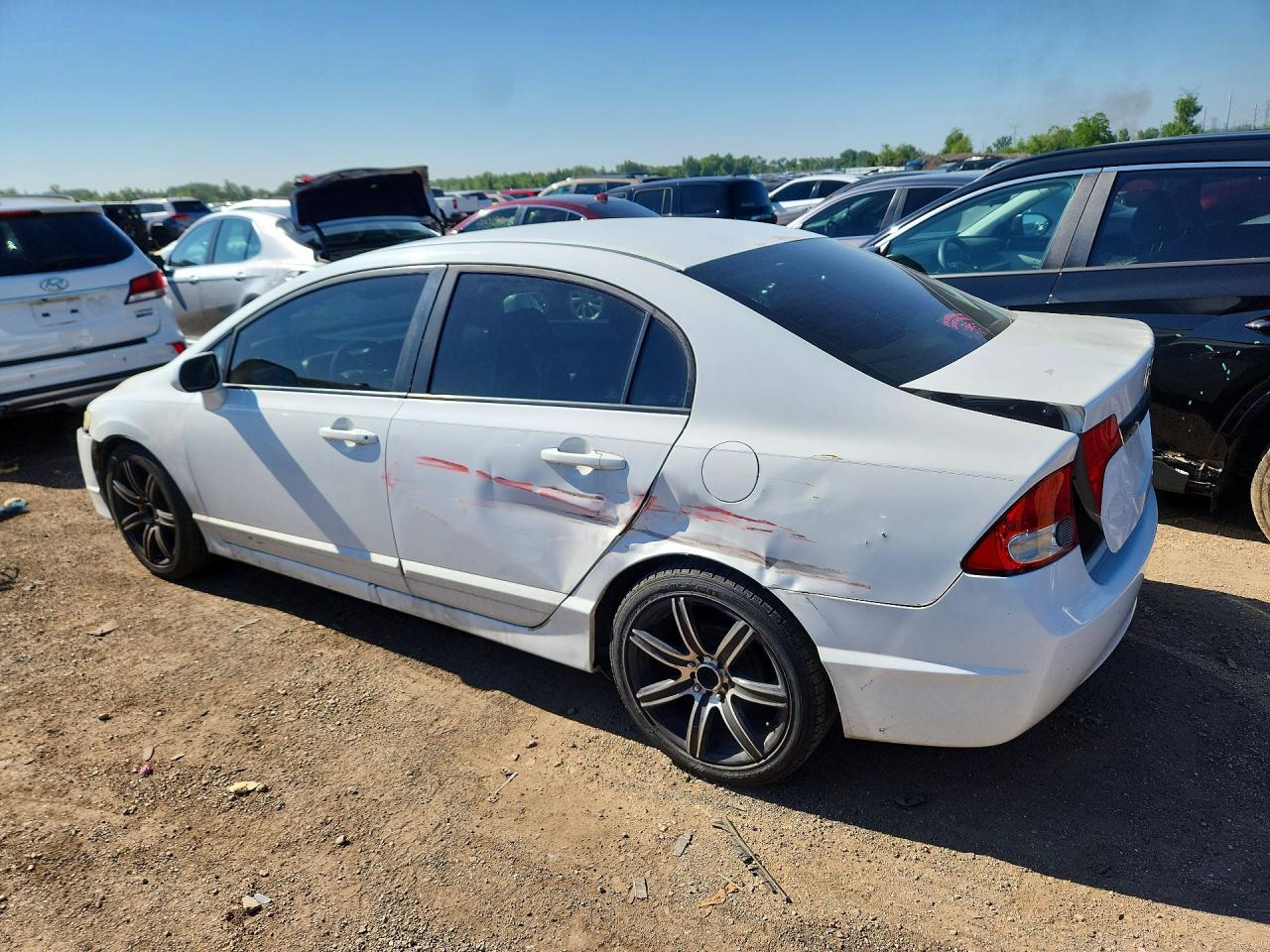 2010 Honda Civic Lx Белый vin: 2HGFA1F5XAH527431