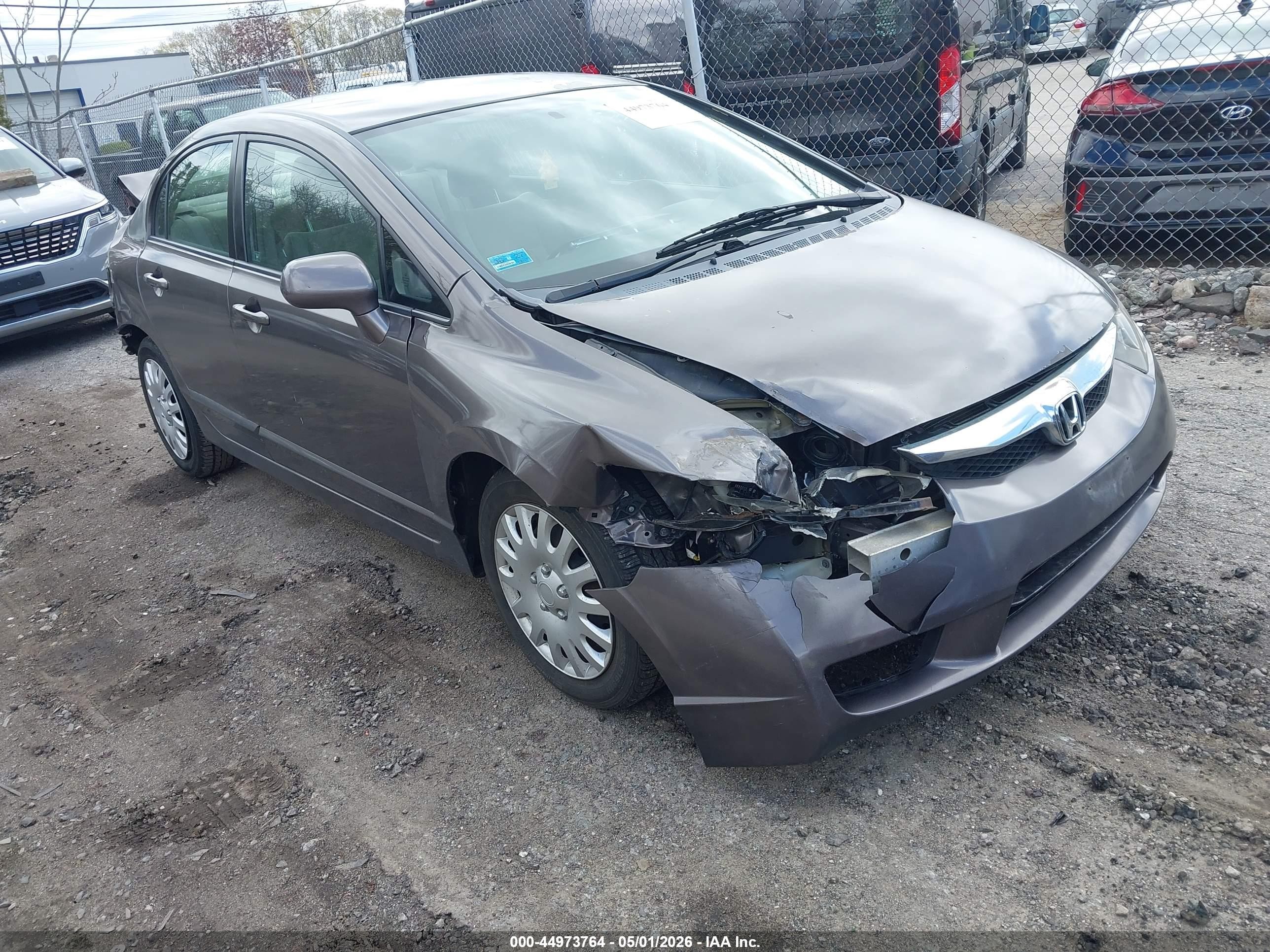 2010 Honda Civic Lx Brown vin: 2HGFA1F5XAH529079