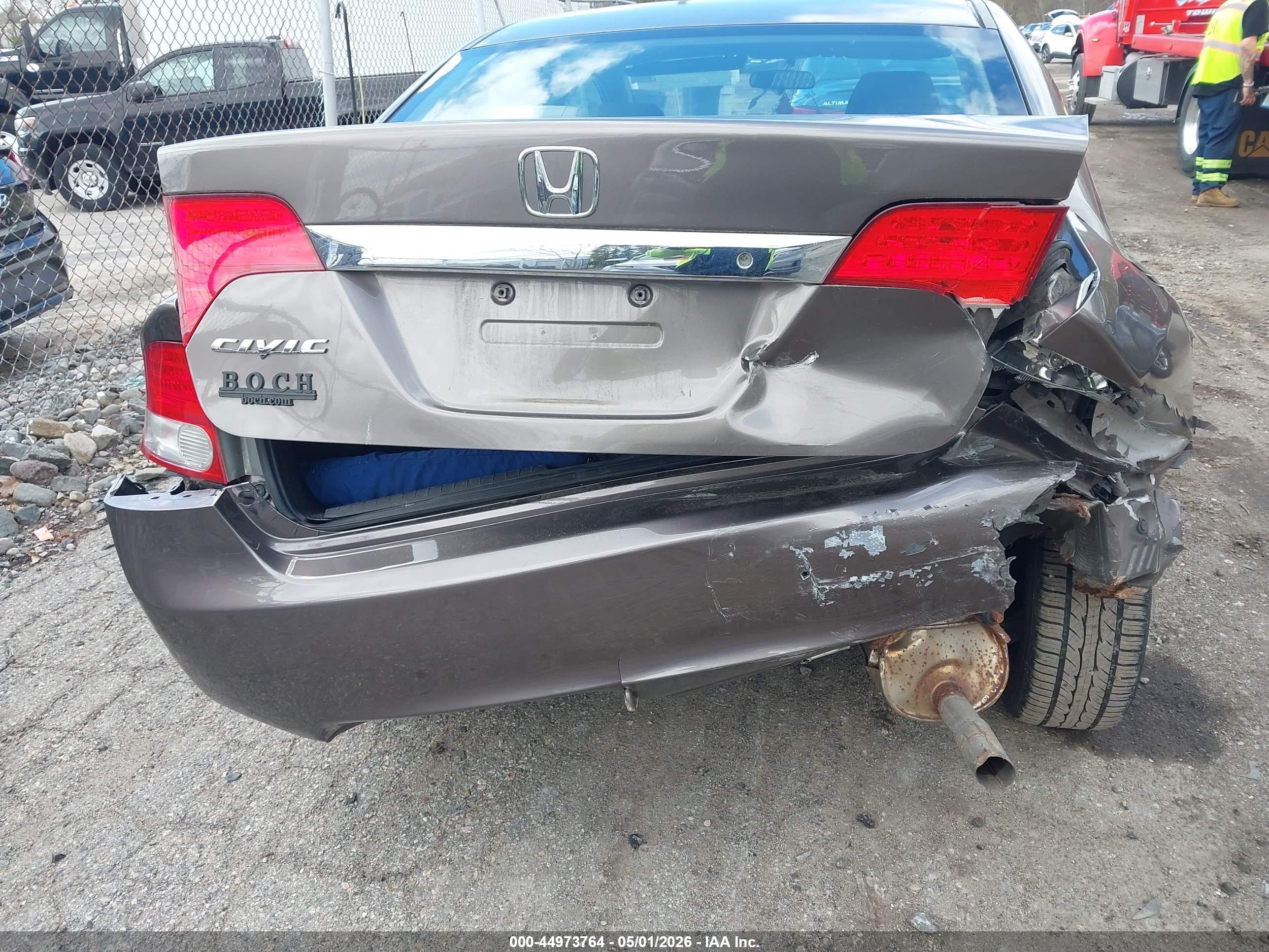 2010 Honda Civic Lx Brown vin: 2HGFA1F5XAH529079