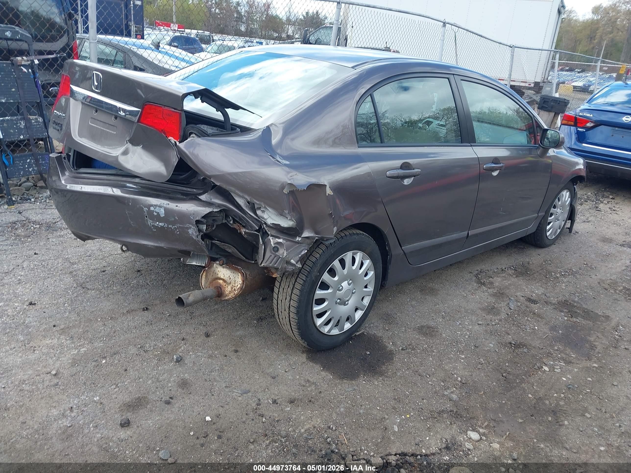 2010 Honda Civic Lx Brown vin: 2HGFA1F5XAH529079