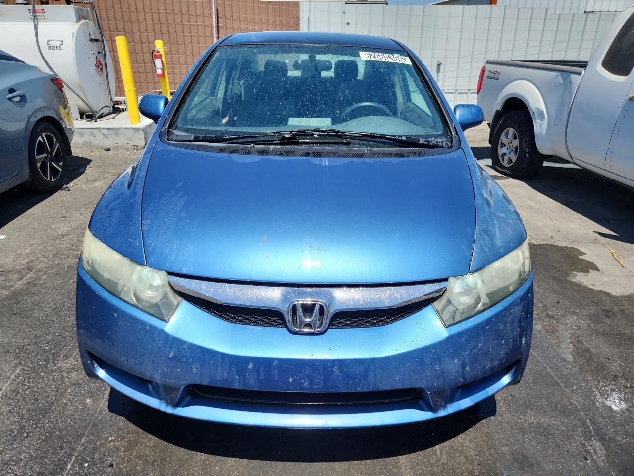 2010 Honda Civic Blue vin: 2HGFA1F5XAH560512 Damage: Hood, Heavy Scratch, 5 To 6 Inches