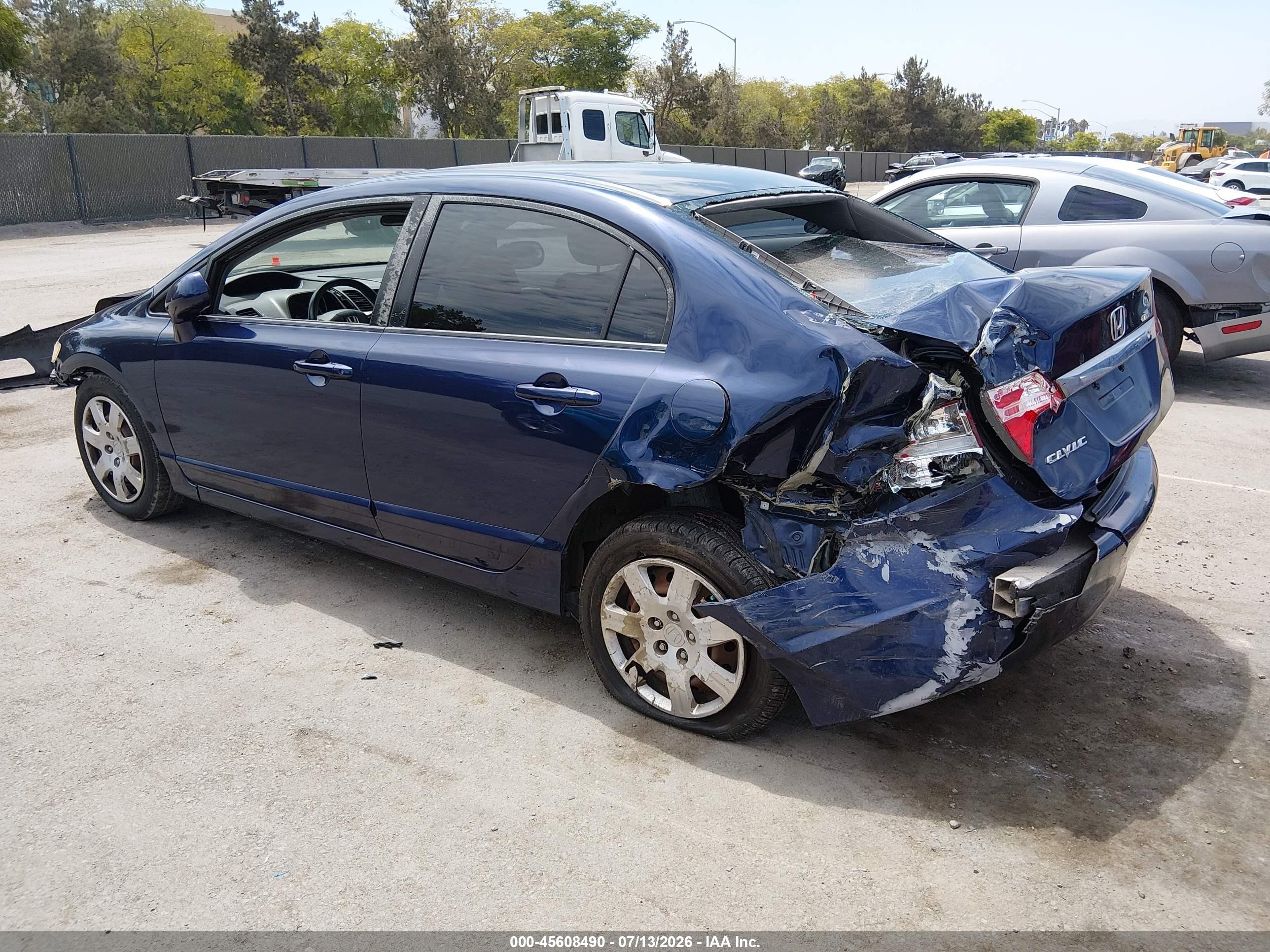 2010 Honda Civic Lx Blue vin: 2HGFA1F5XAH561241