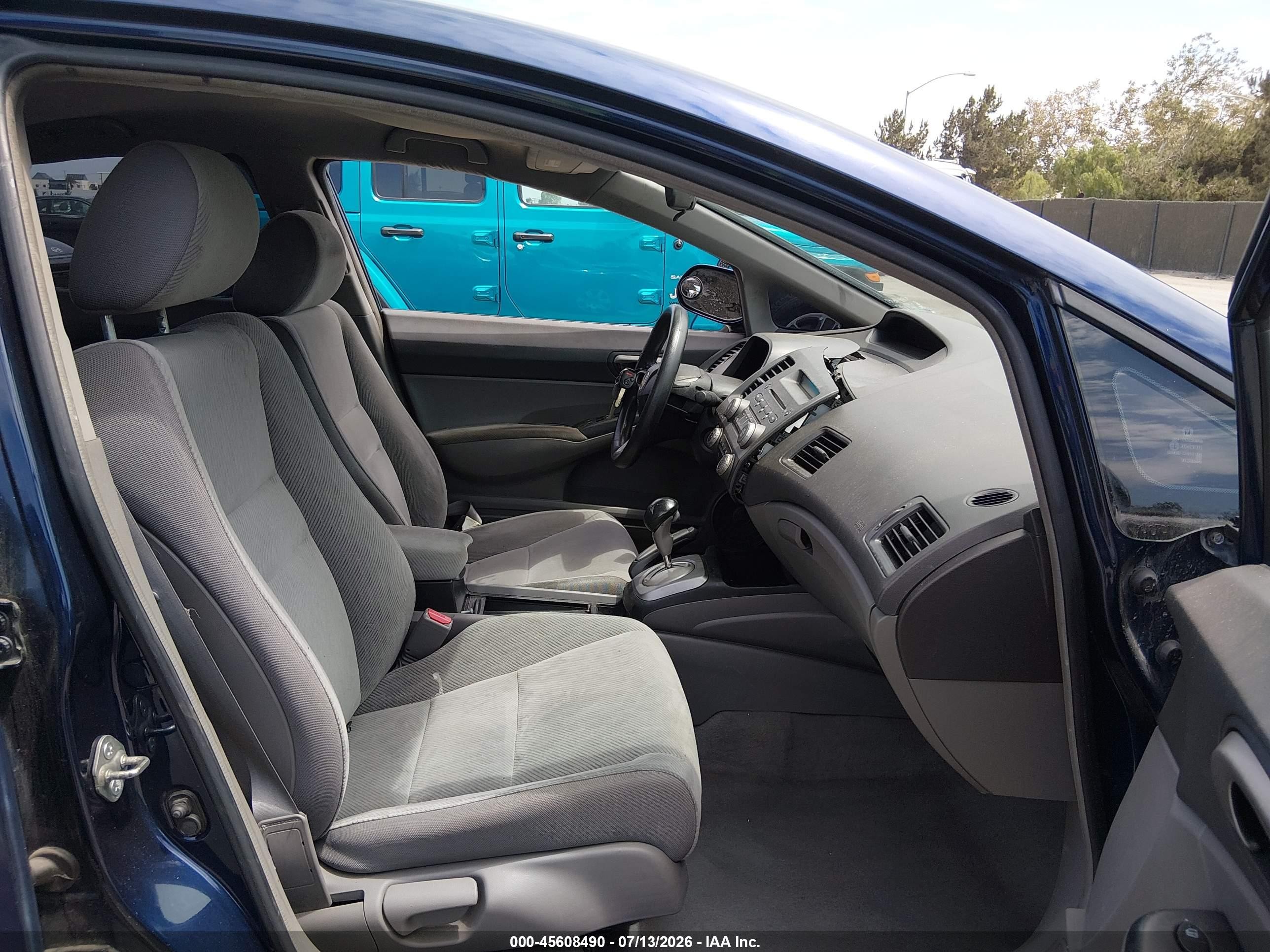 2010 Honda Civic Lx Blue vin: 2HGFA1F5XAH561241