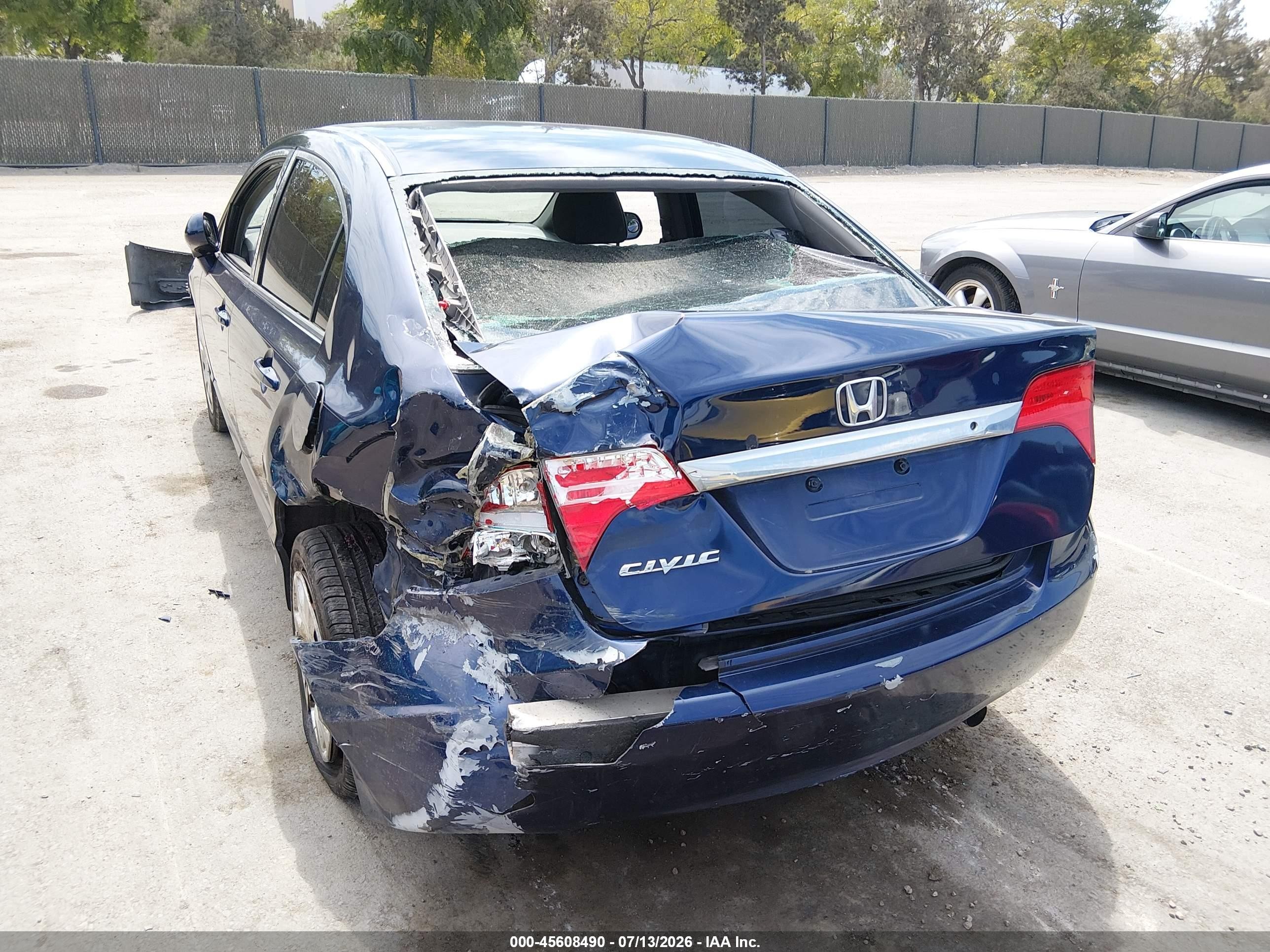2010 Honda Civic Lx Blue vin: 2HGFA1F5XAH561241