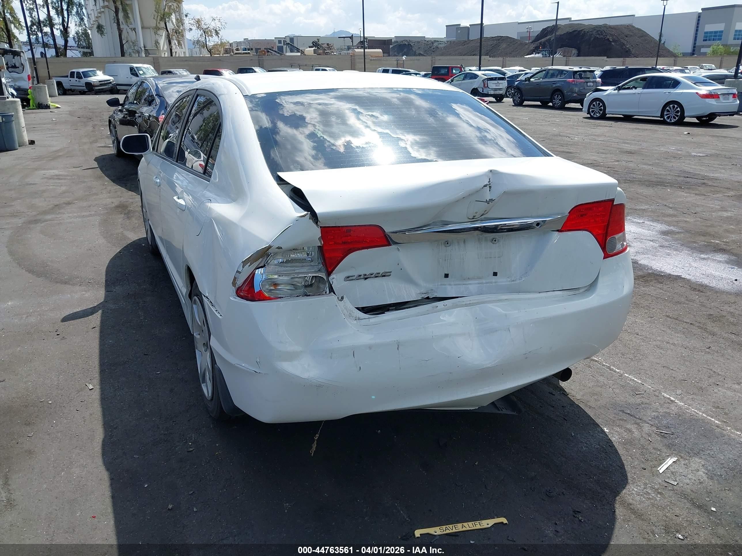 2010 Honda Civic Lx White vin: 2HGFA1F5XAH565564