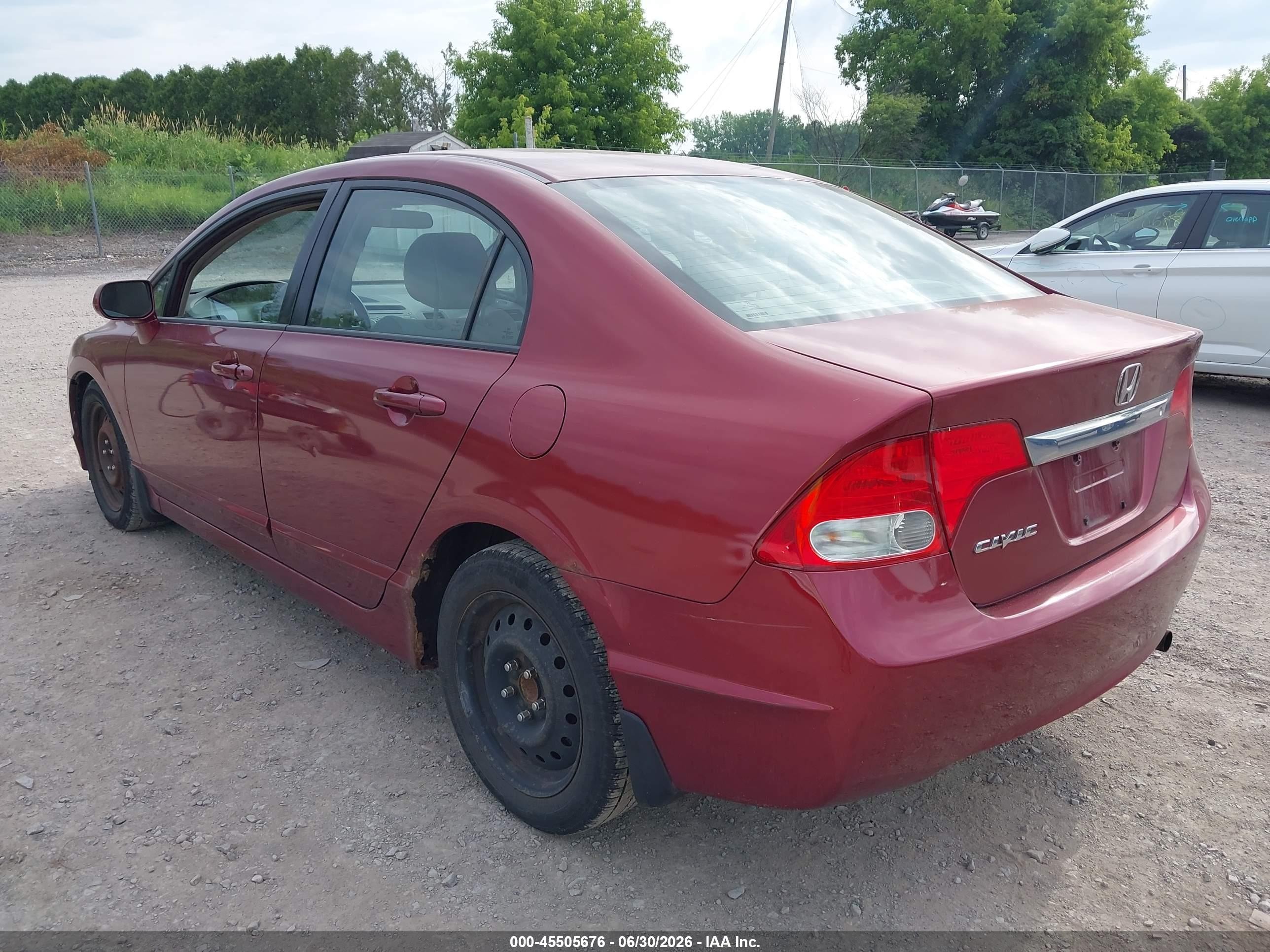 2010 Honda Civic Lx Maroon vin: 2HGFA1F5XAH573485