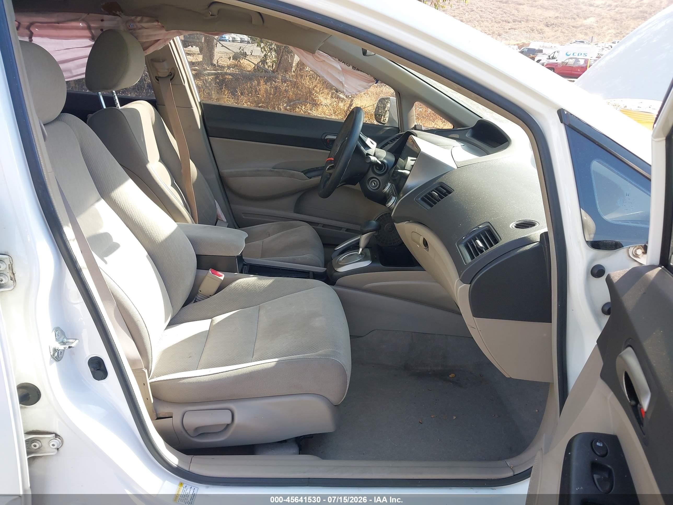 2010 Honda Civic Lx White vin: 2HGFA1F5XAH583630