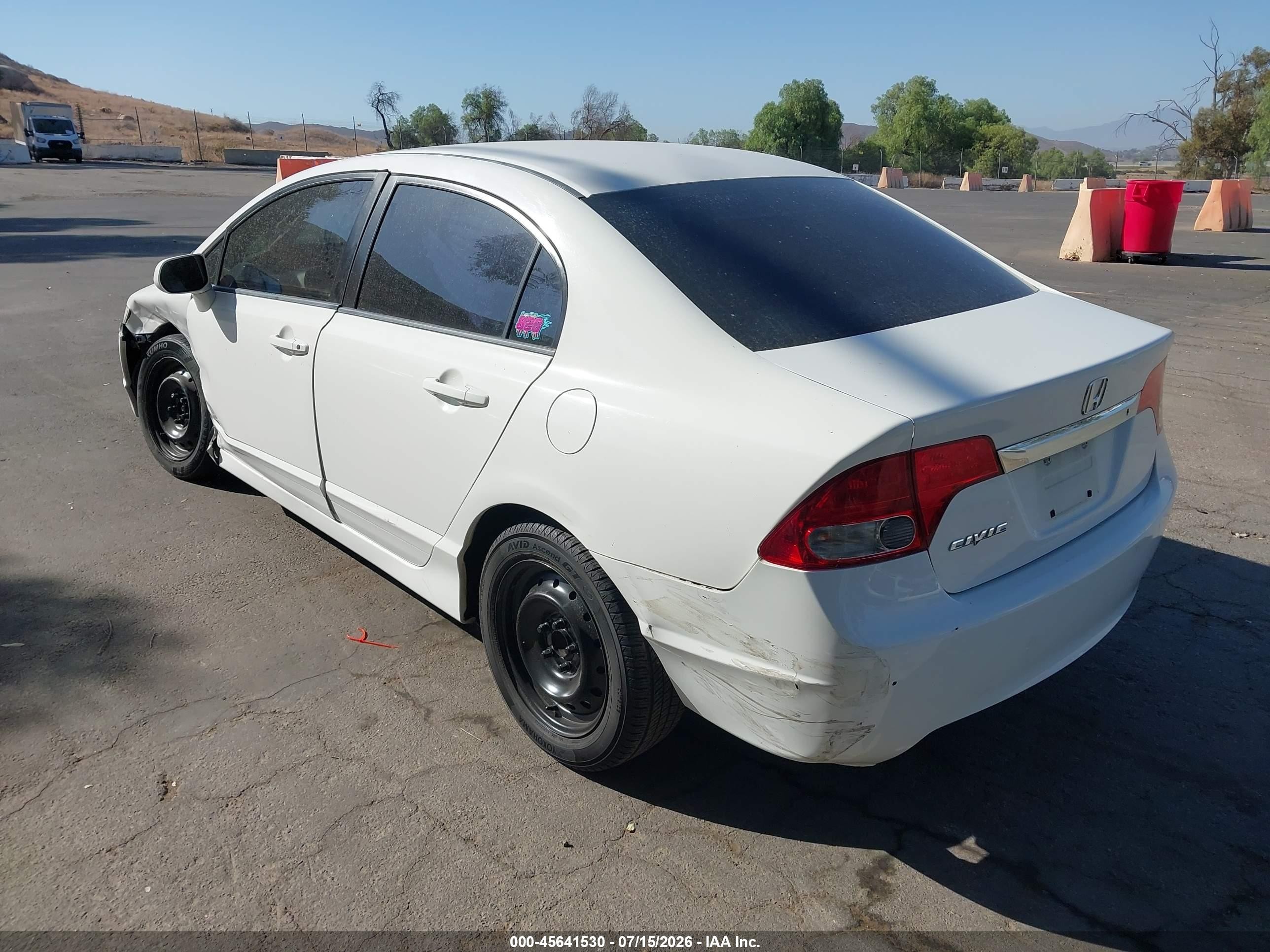2010 Honda Civic Lx White vin: 2HGFA1F5XAH583630