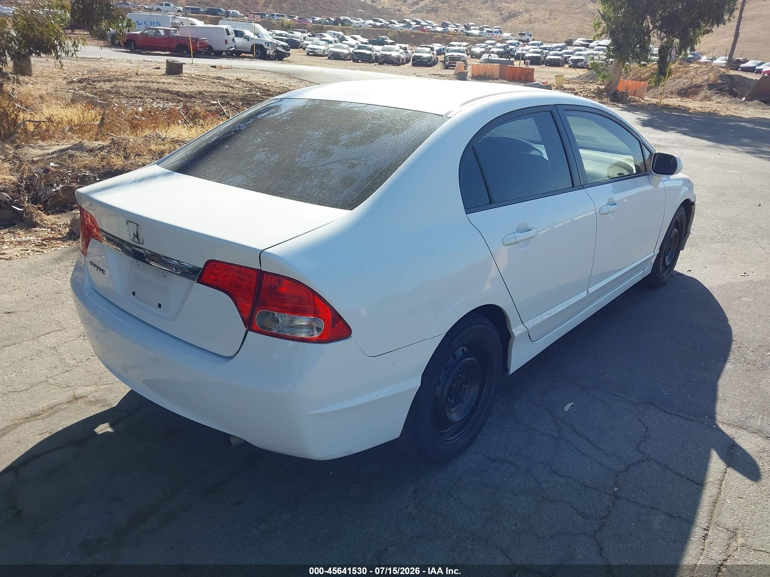2010 Honda Civic Lx White vin: 2HGFA1F5XAH583630
