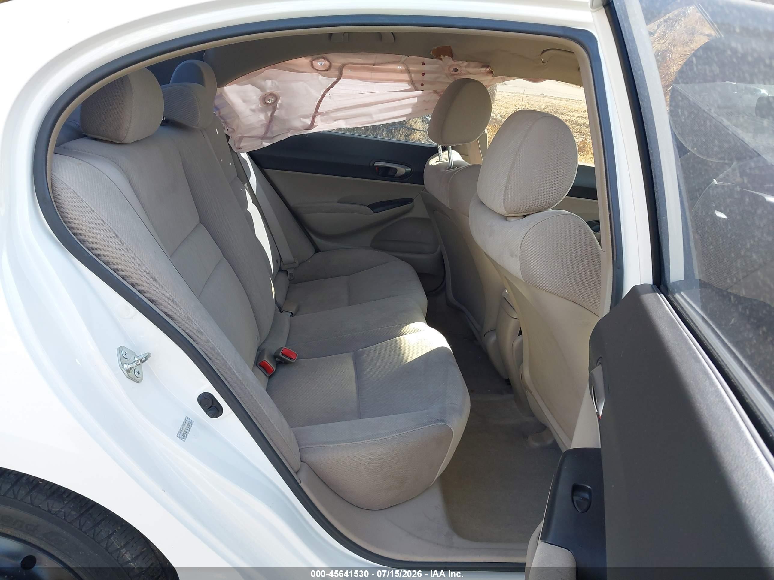 2010 Honda Civic Lx White vin: 2HGFA1F5XAH583630