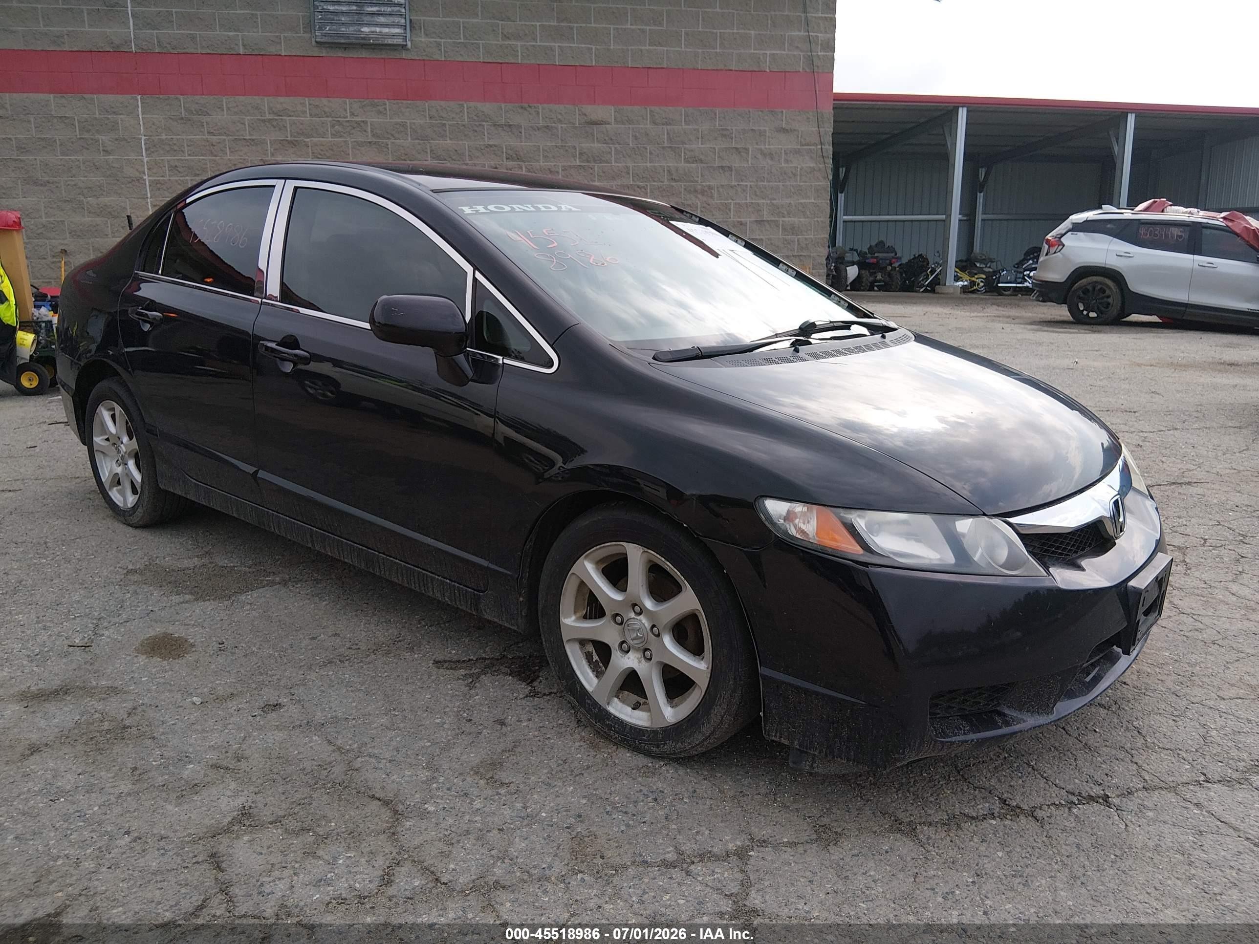 2011 Honda Civic Lx Black vin: 2HGFA1F5XBH305800