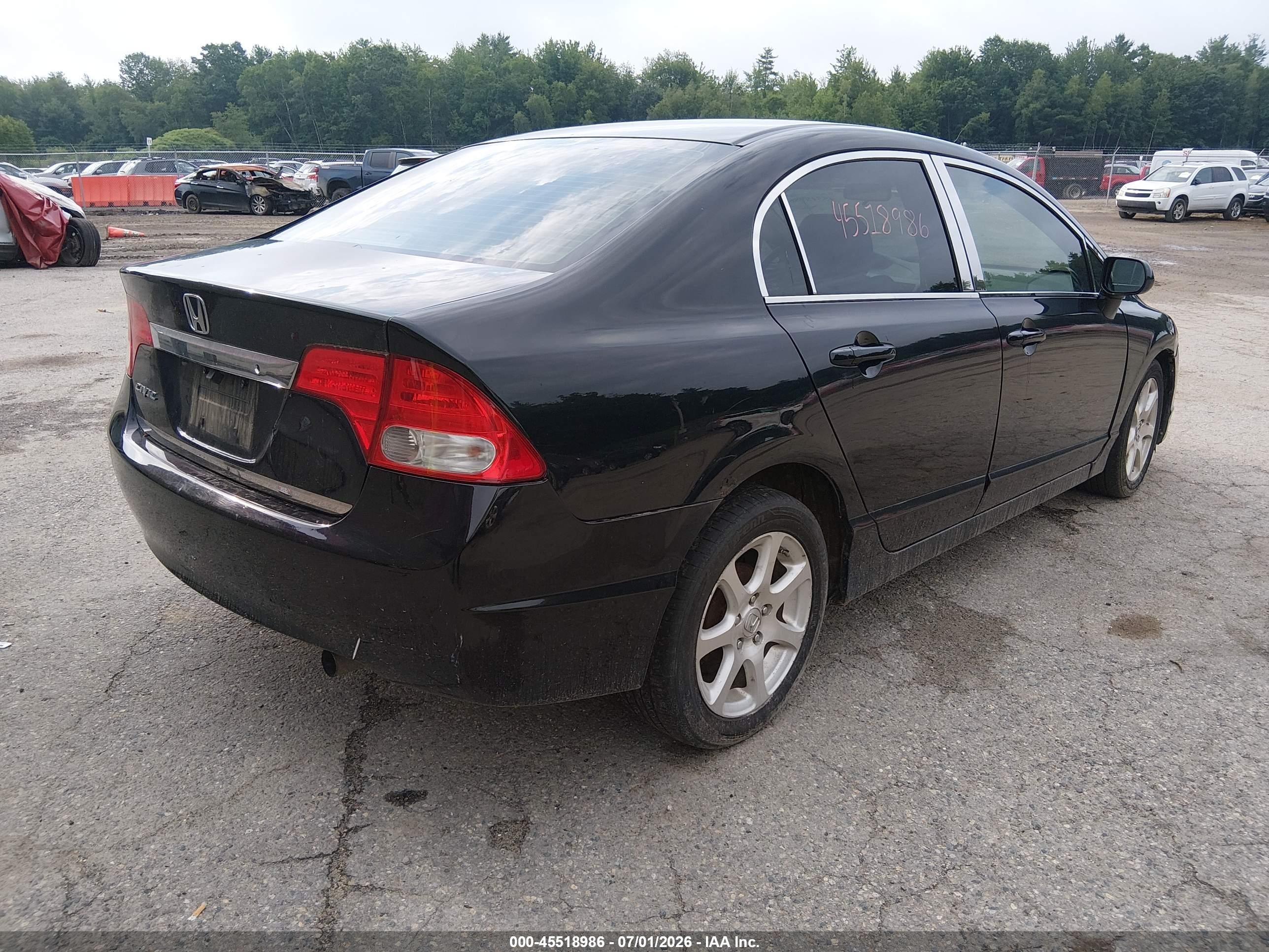 2011 Honda Civic Lx Black vin: 2HGFA1F5XBH305800