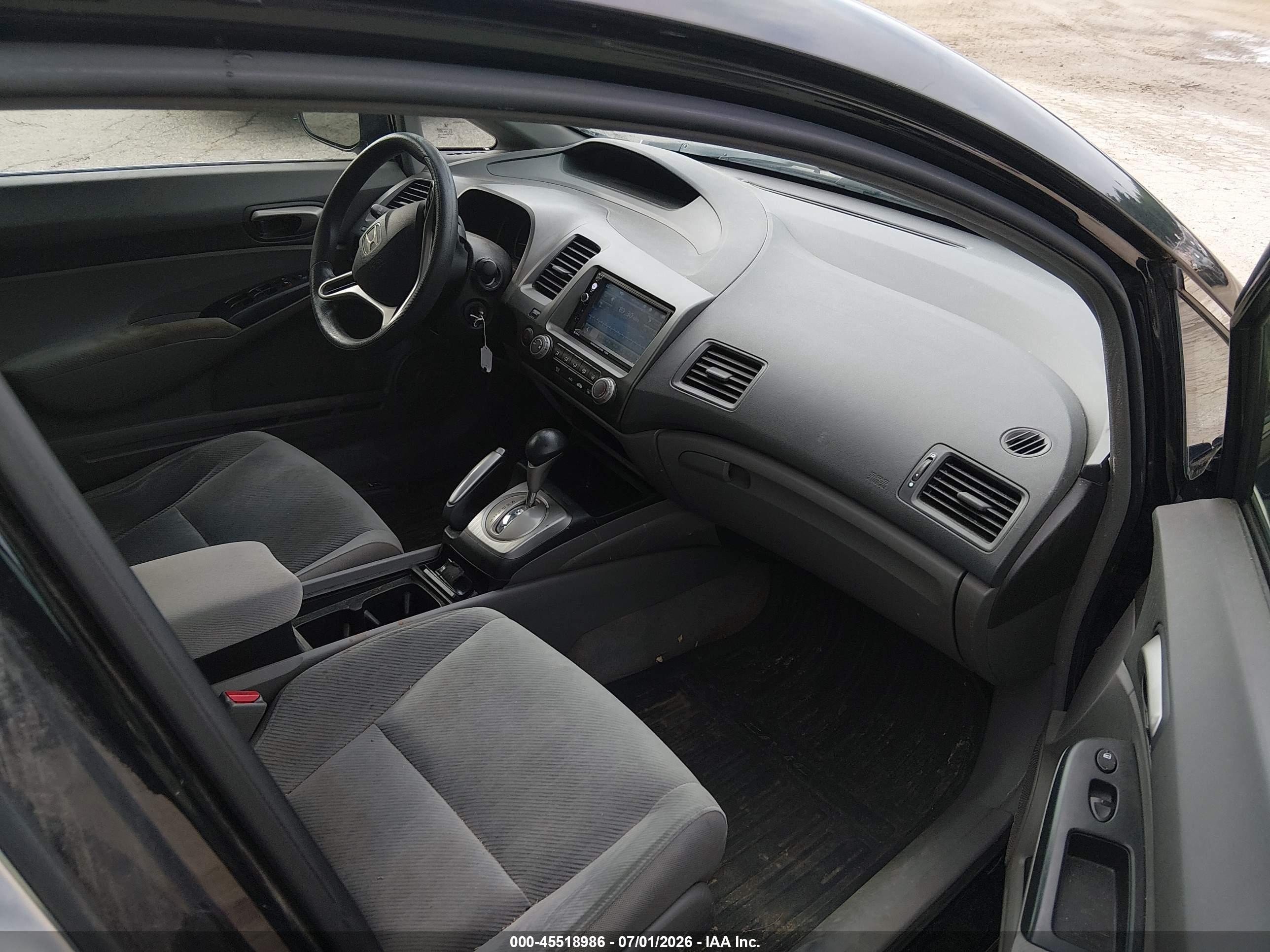 2011 Honda Civic Lx Black vin: 2HGFA1F5XBH305800