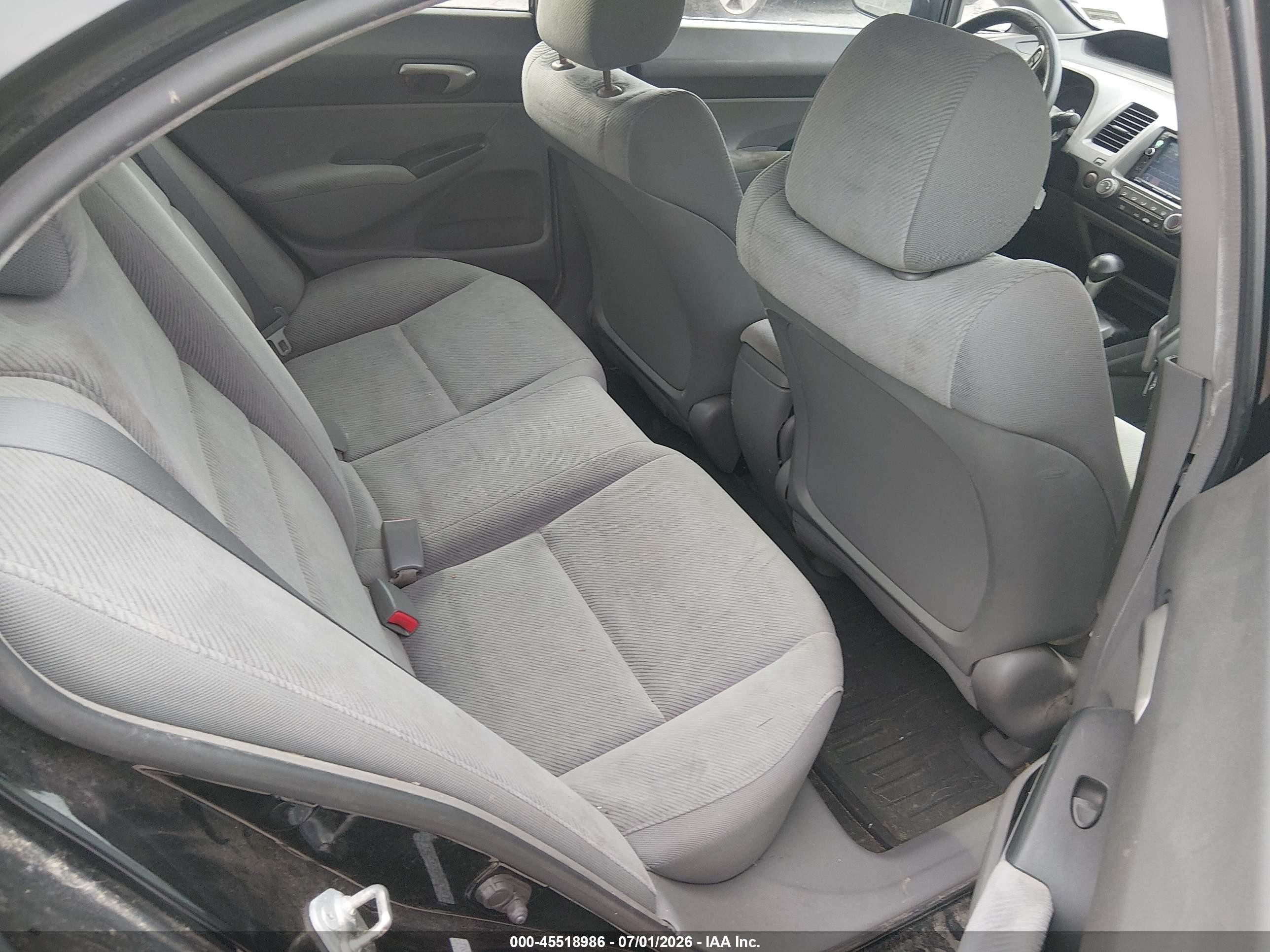 2011 Honda Civic Lx Black vin: 2HGFA1F5XBH305800