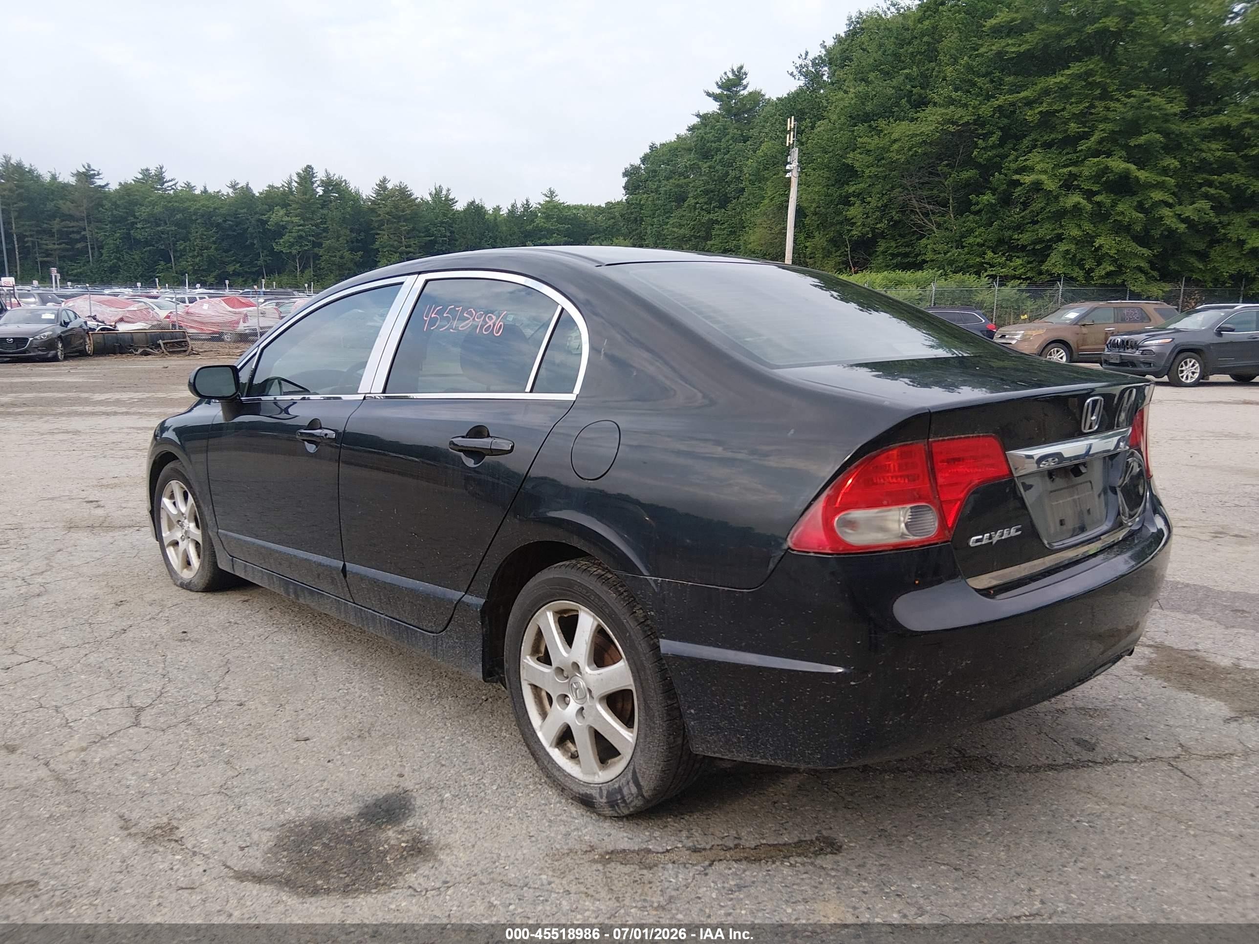 2011 Honda Civic Lx Black vin: 2HGFA1F5XBH305800