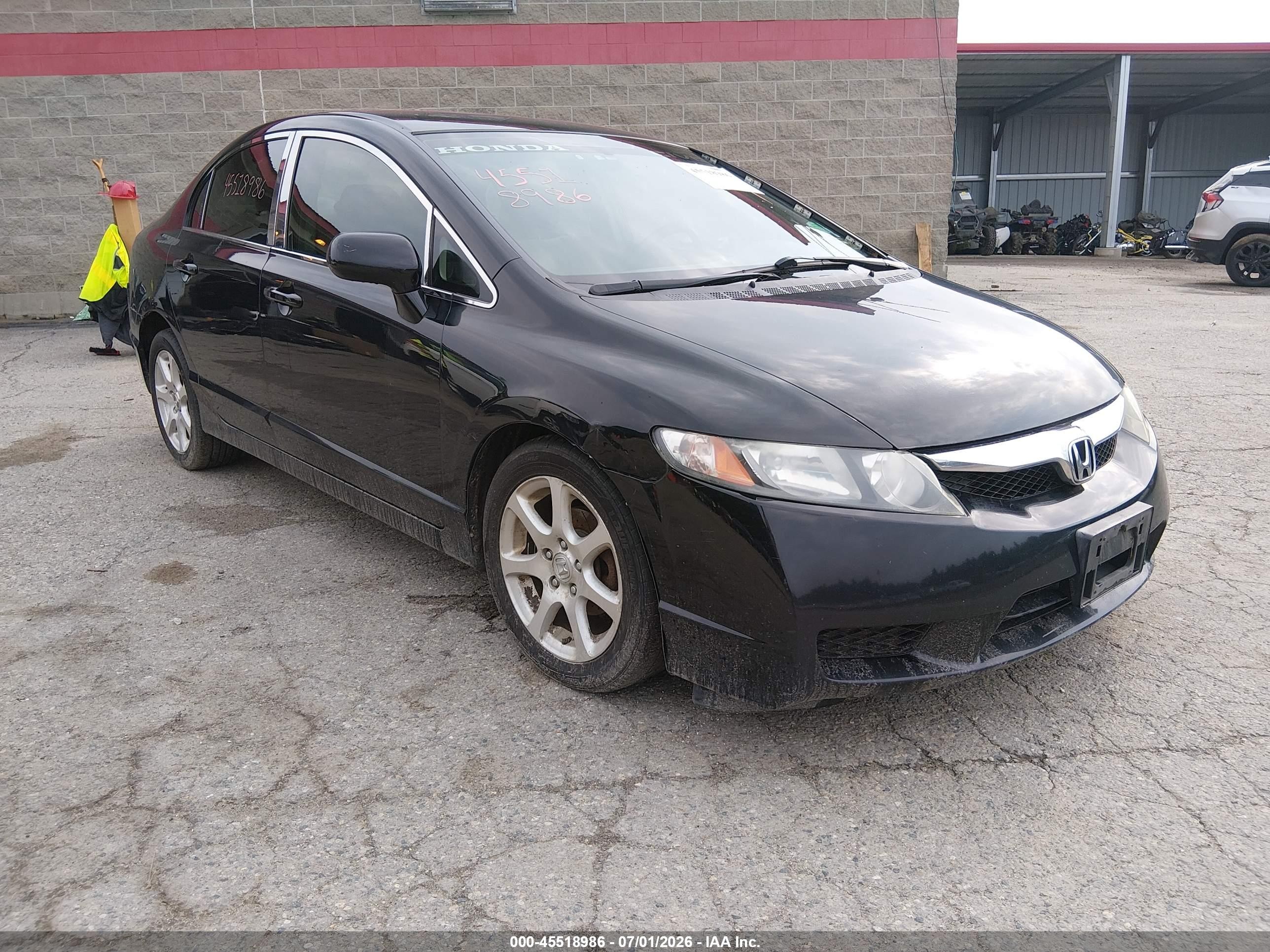 2011 Honda Civic Lx Black vin: 2HGFA1F5XBH305800