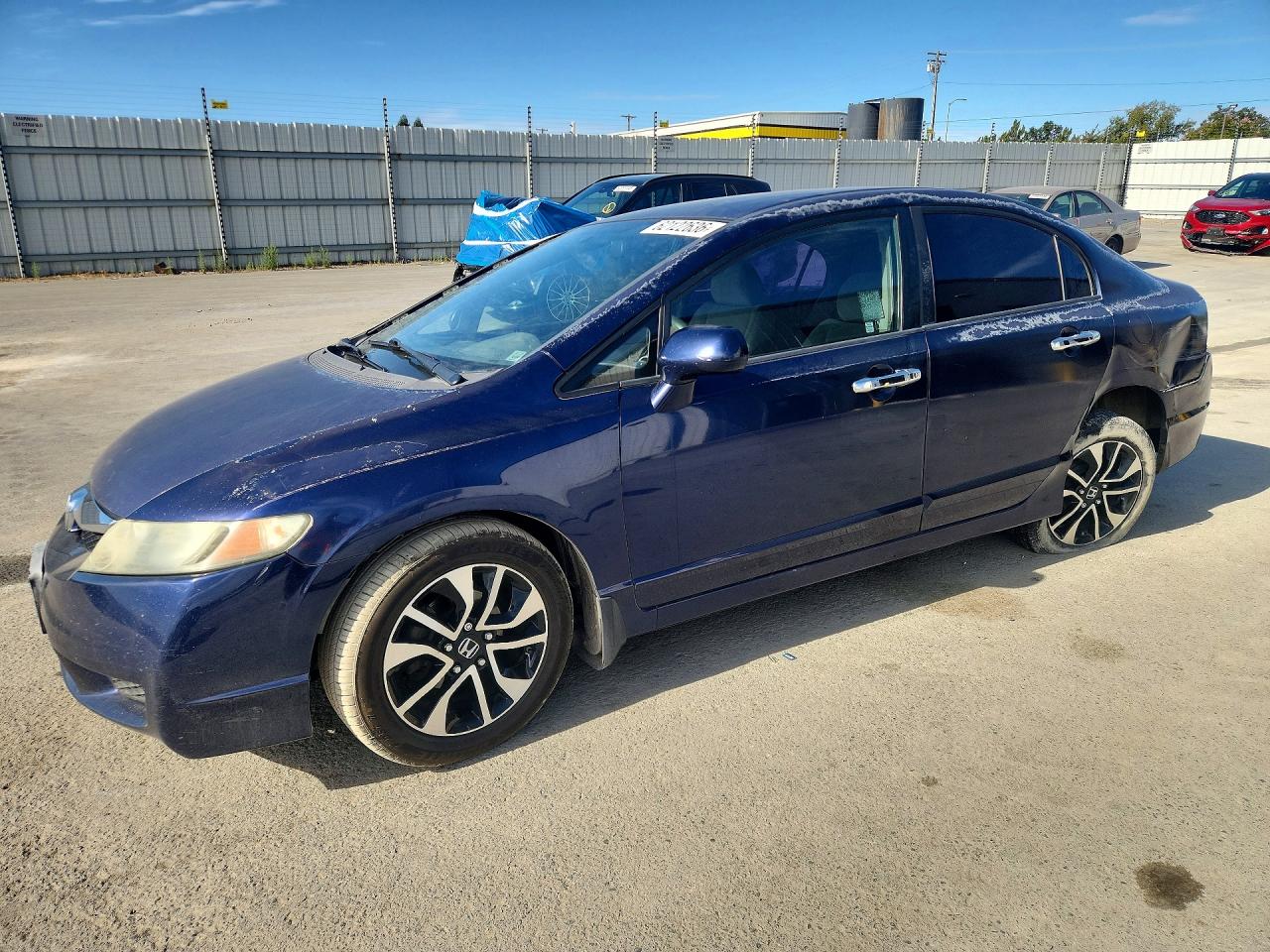 2011 Honda Civic Lx Blue vin: 2HGFA1F5XBH519444