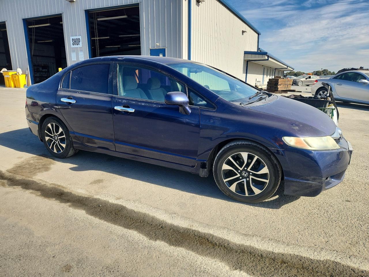 2011 Honda Civic Lx Blue vin: 2HGFA1F5XBH519444
