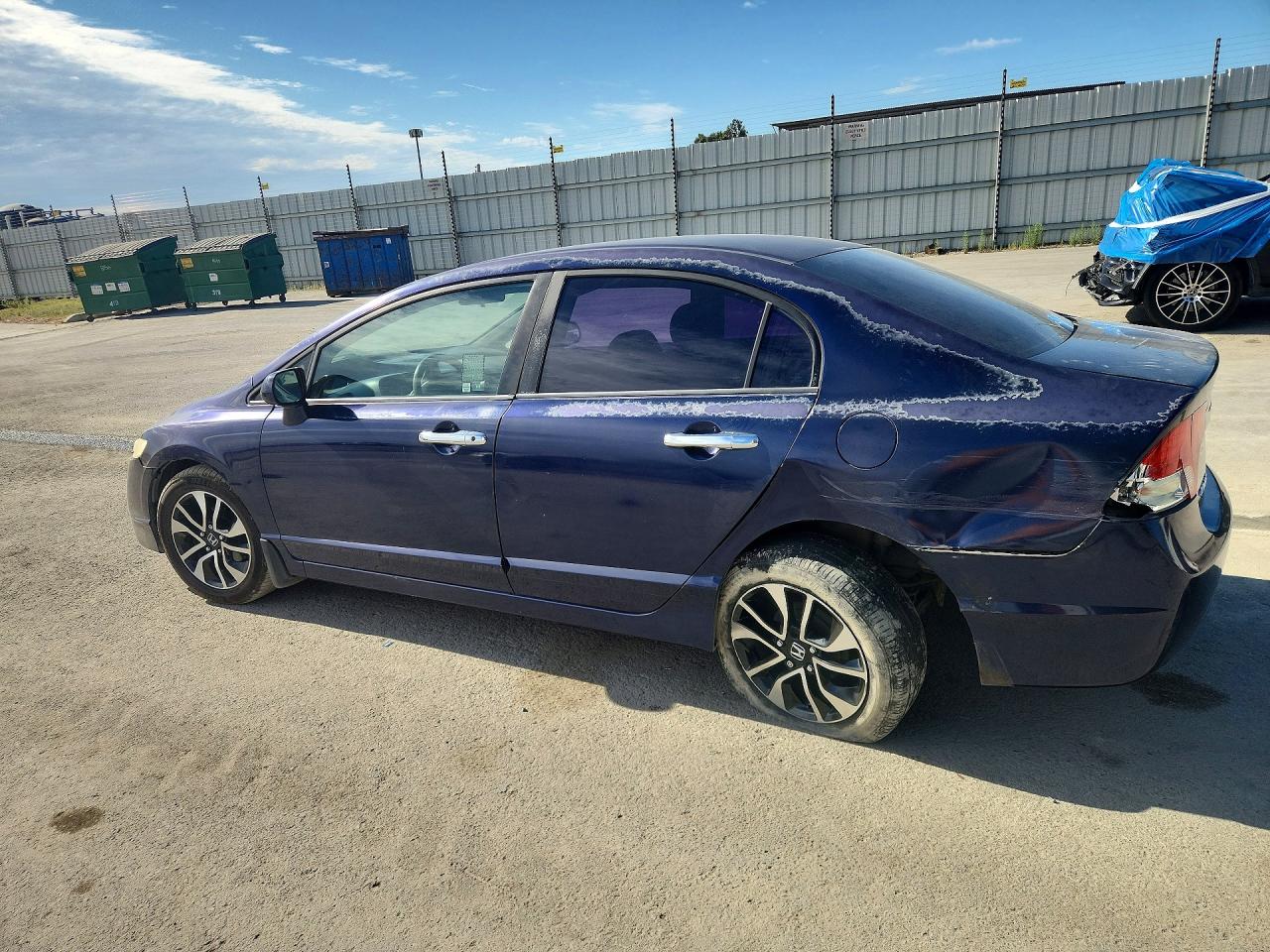 2011 Honda Civic Lx Blue vin: 2HGFA1F5XBH519444