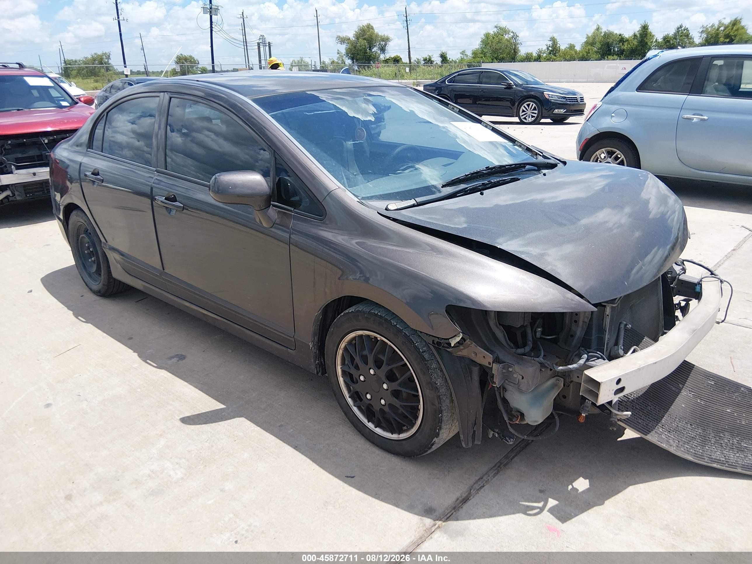 2011 Honda Civic Lx Gray vin: 2HGFA1F5XBH524143